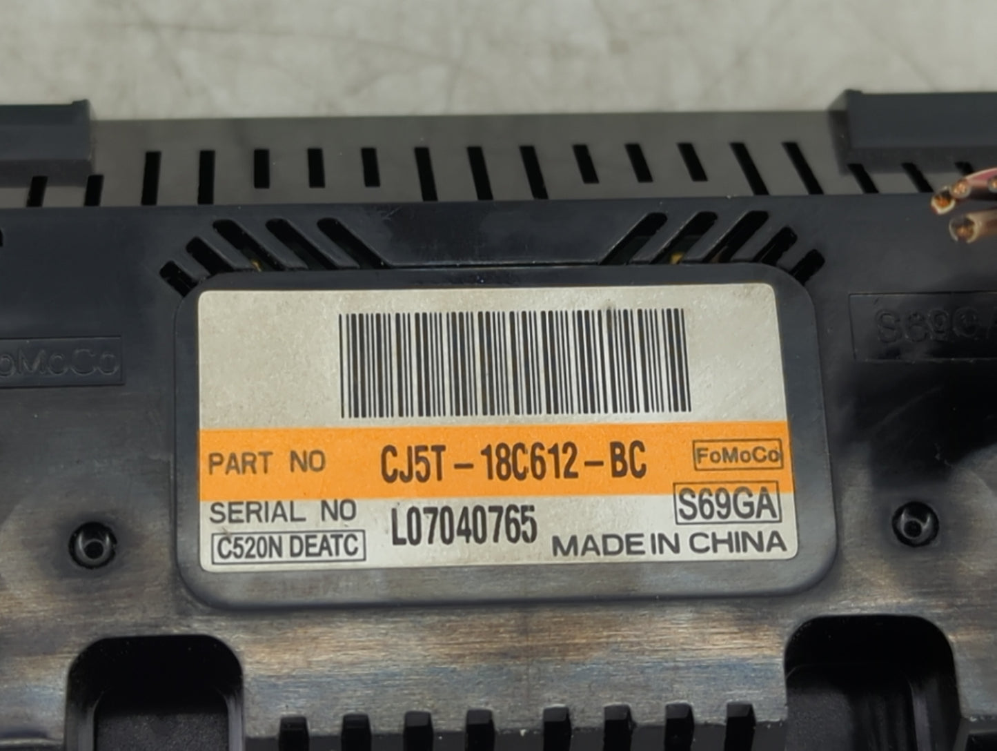 2013-2015 Ford Escape Climate Control Module Temperature AC/Heater Replacement P/N:CJ5T-18C612-BC Fits Fits 2013 2014 2015 O