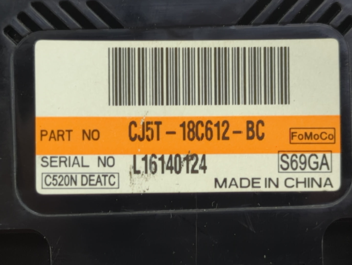 2013-2015 Ford Escape Climate Control Module Temperature AC/Heater Replacement P/N:CJ5T-18C612-BC Fits Fits 2013 2014 2015 O
