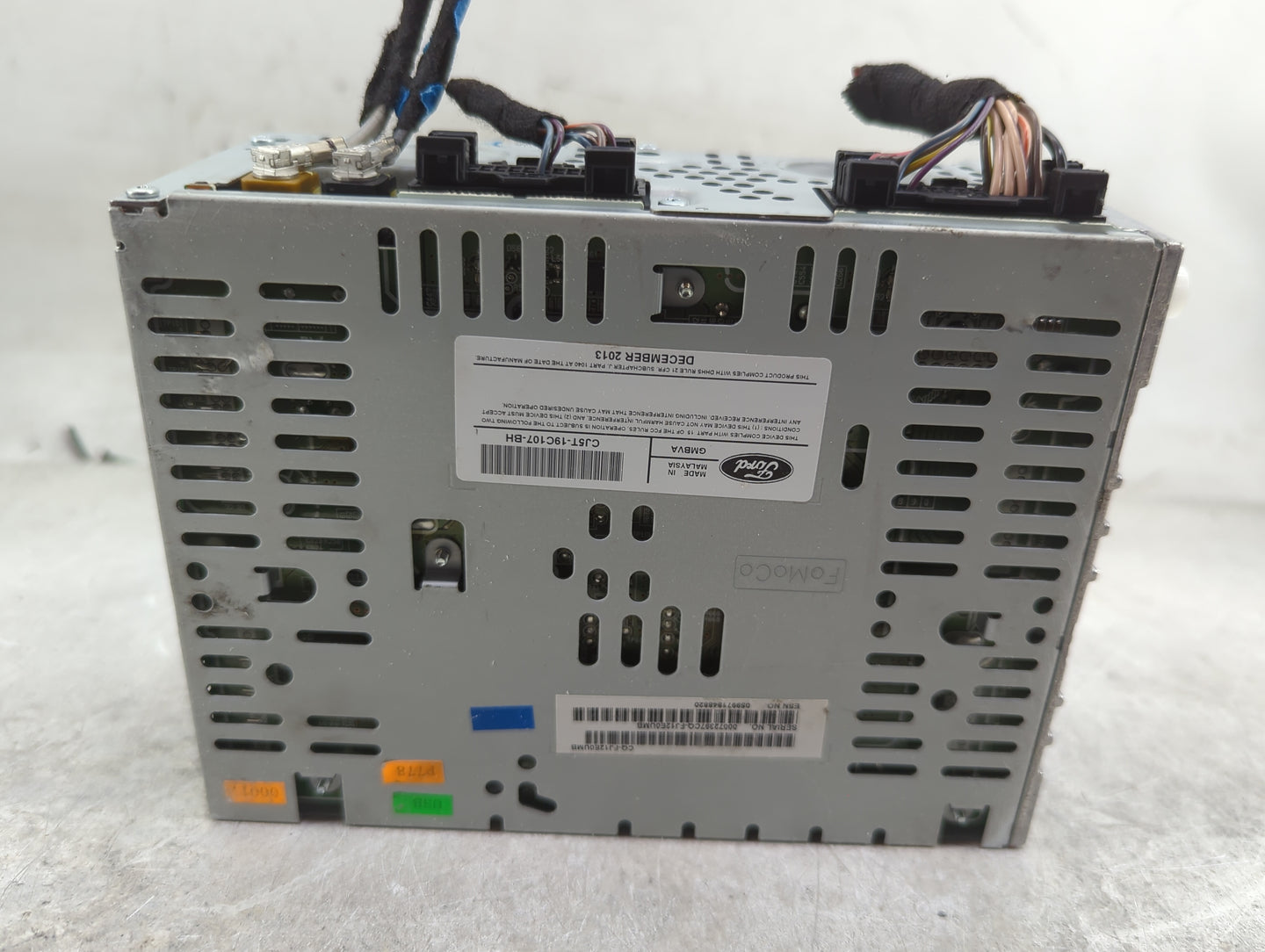 2013-2015 Ford Escape Radio AM FM Cd Player Receiver Replacement P/N:CJ5T-19C107-BH Fits Fits 2013 2014 2015 OEM Used Auto P