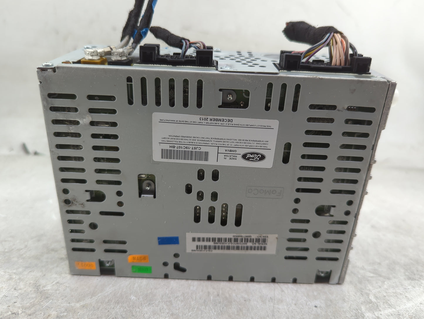 2013-2015 Ford Escape Radio AM FM Cd Player Receiver Replacement P/N:CJ5T-19C107-BH Fits Fits 2013 2014 2015 OEM Used Auto P