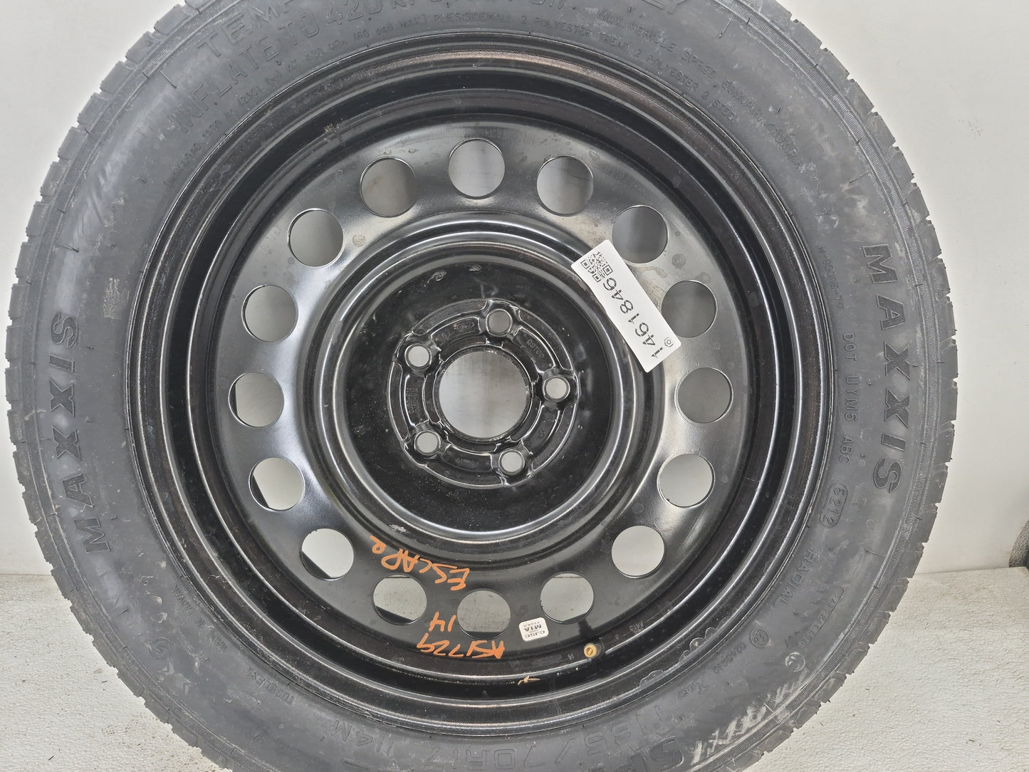 2013-2019 Ford Escape Spare Donut Tire Wheel Rim Oem 1461846 - Oemusedautoparts1.com