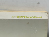 2014 Ford Escape Owners Manual Book Guide P/N:EJ5J19A321AB 2013080714534 OEM Used Auto Parts - Oemusedautoparts1.com