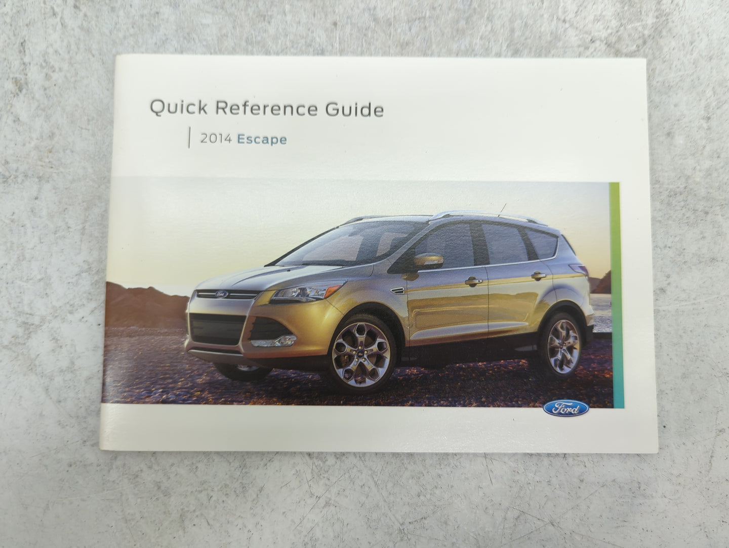 2014 Ford Escape Owners Manual Book Guide P/N:EJ5J19A321AB OEM Used Auto Parts - Oemusedautoparts1.com