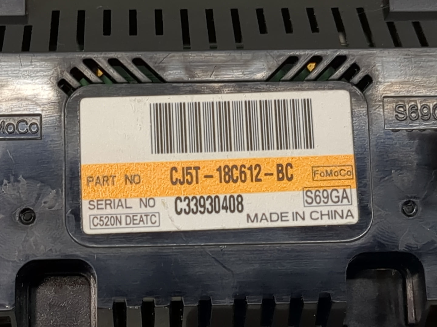 2013-2015 Ford Escape Climate Control Module Temperature AC/Heater Replacement P/N:CJ5T-18C612-BC Fits Fits 2013 2014 2015 O