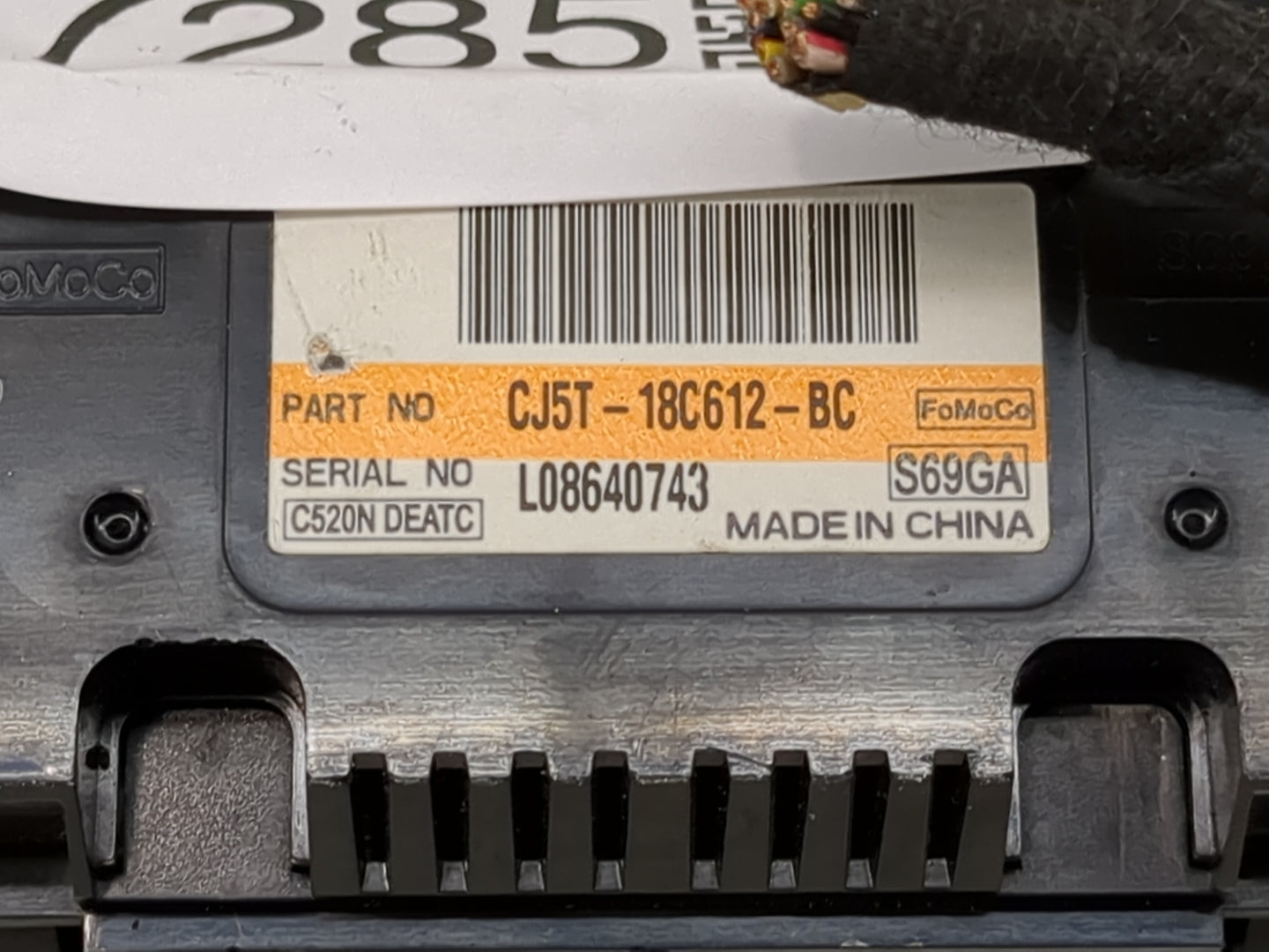 2013-2015 Ford Escape Climate Control Module Temperature AC/Heater Replacement P/N:CJ5T-18C612-BC Fits Fits 2013 2014 2015 O
