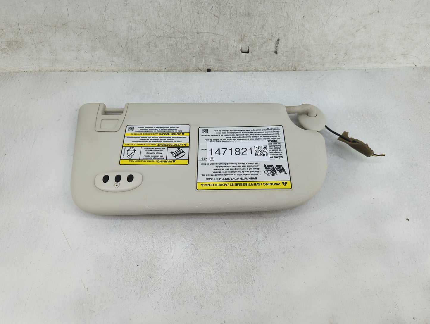 2013-2019 Ford Escape Sun Visor Shade Replacement Driver Left Mirror Fits Fits 2013 2014 2015 2016 2017 2018 2019 OEM Used A