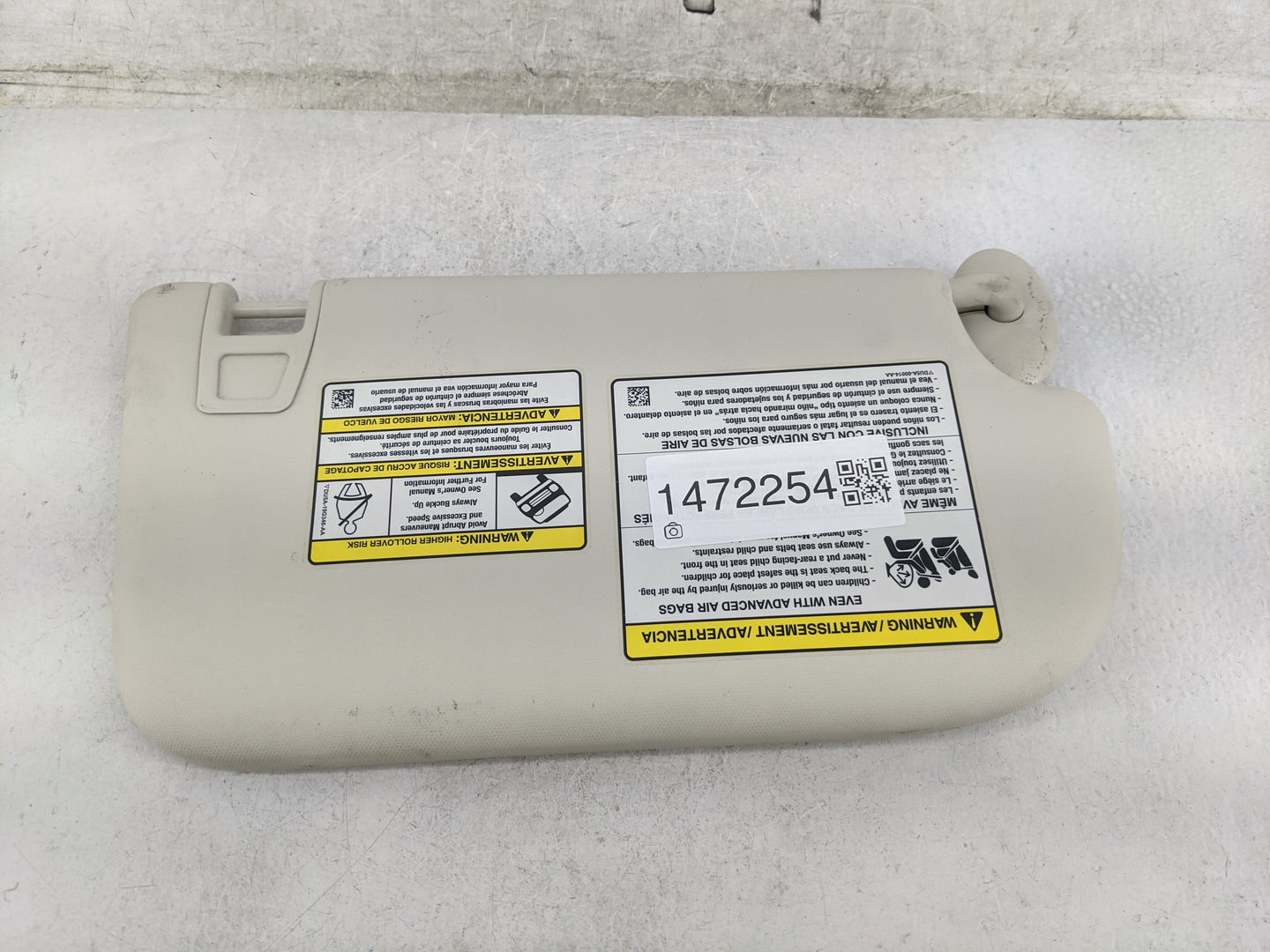 2013-2019 Ford Escape Sun Visor Shade Replacement Driver Left Mirror Fits Fits 2013 2014 2015 2016 2017 2018 2019 OEM Used A