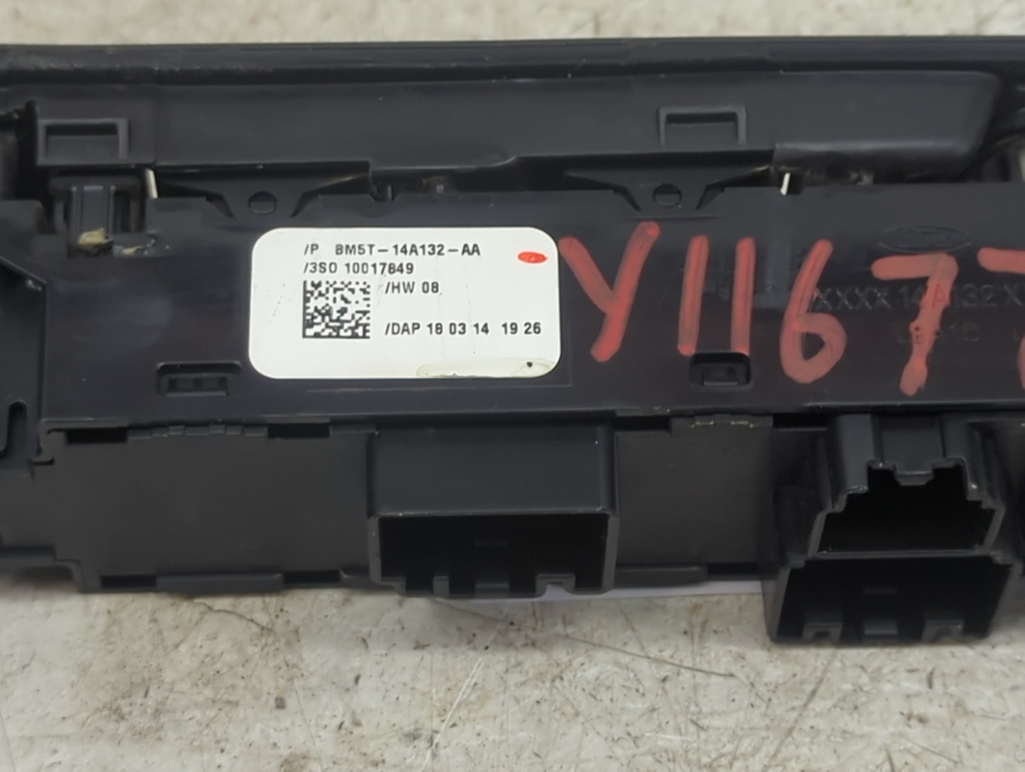 2013-2019 Ford Escape Master Power Window Switch Replacement Driver Side Left P/N:BM5T-14A132-AA Fits OEM Used Auto Parts - 