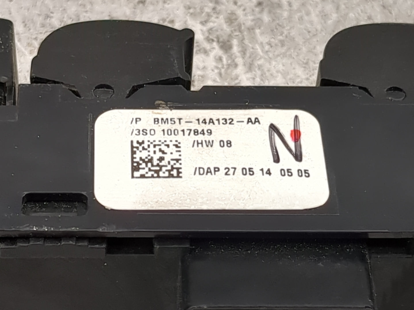 2013-2019 Ford Escape Master Power Window Switch Replacement Driver Side Left P/N:BM5T-14A132-AA 3S0 10017849 Fits OEM Used 