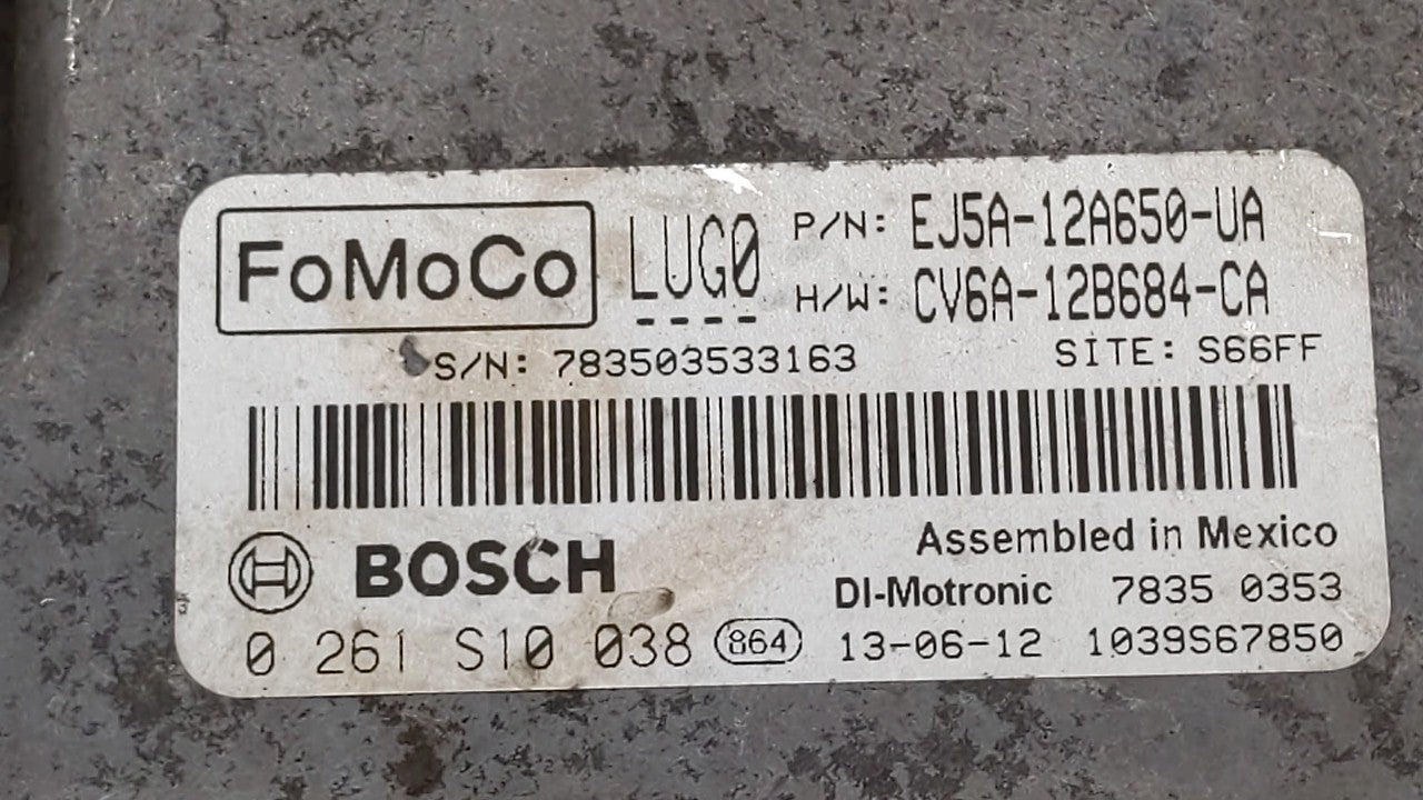 2013-2015 Ford Escape PCM Engine Control Computer ECU ECM PCU OEM P/N:DJ5A-12A650-ABB FJ5A-12A650-DC Fits Fits 2013 2014 201