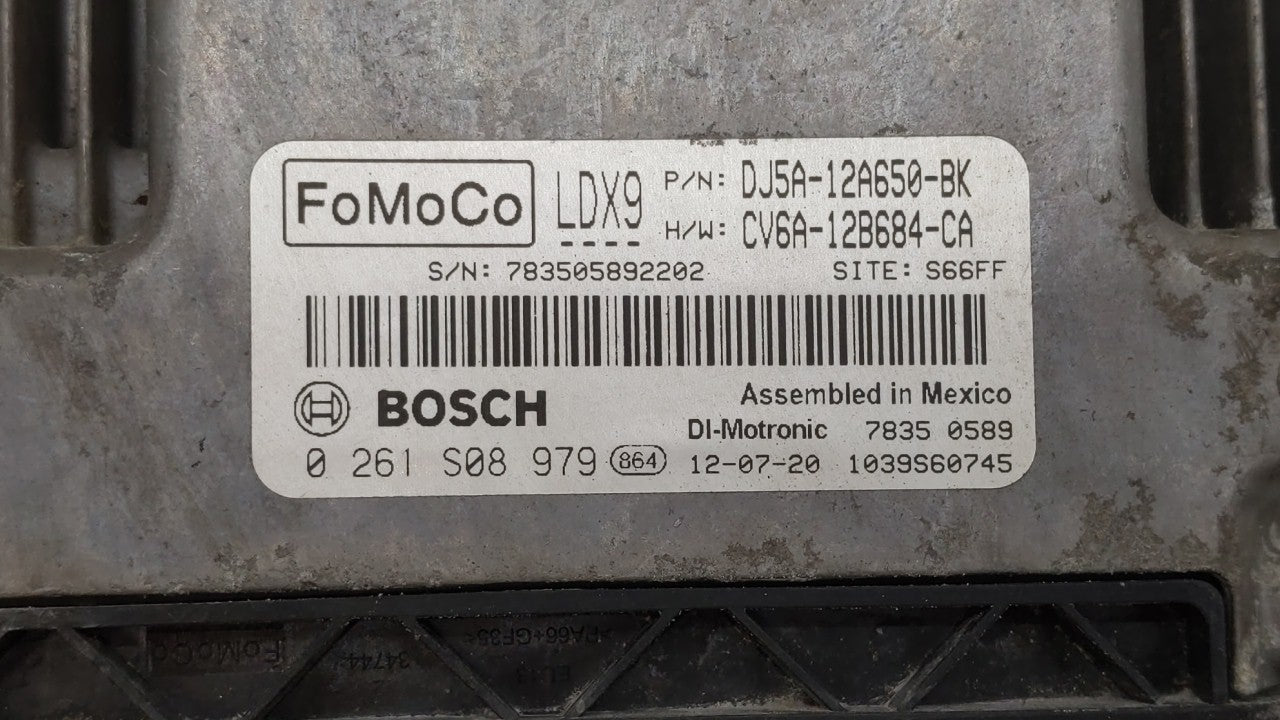 2013-2015 Ford Escape PCM Engine Control Computer ECU ECM PCU OEM P/N:DJ5A-12A650-ABB FJ5A-12A650-DC Fits Fits 2013 2014 201