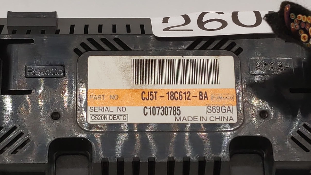 2013-2015 Ford Escape Climate Control Module Temperature AC/Heater Replacement P/N:CJ5T-18C612-BA CJ5T-18C612-BC Fits OEM Us