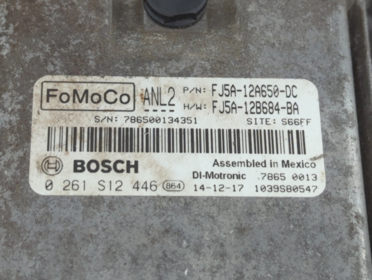 2013-2015 Ford Escape PCM Engine Control Computer ECU ECM PCU OEM P/N:DJ5A-12A650-ABB FJ5A-12A650-DC Fits Fits 2013 2014 201