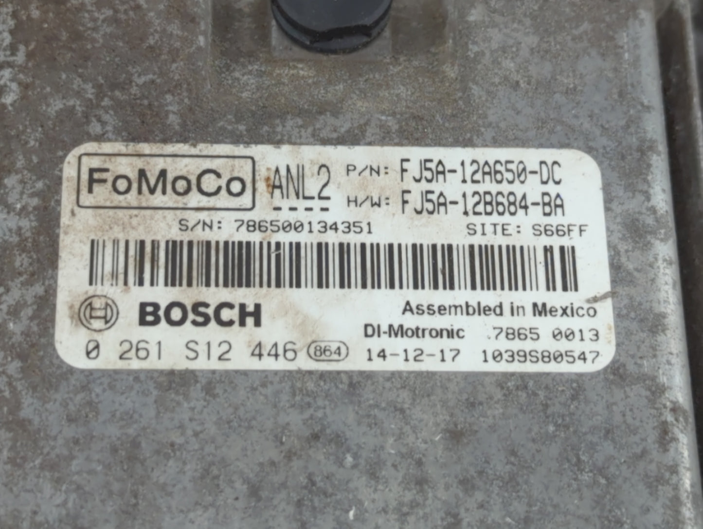 2013-2015 Ford Escape PCM Engine Control Computer ECU ECM PCU OEM P/N:DJ5A-12A650-ABB FJ5A-12A650-DC Fits Fits 2013 2014 201