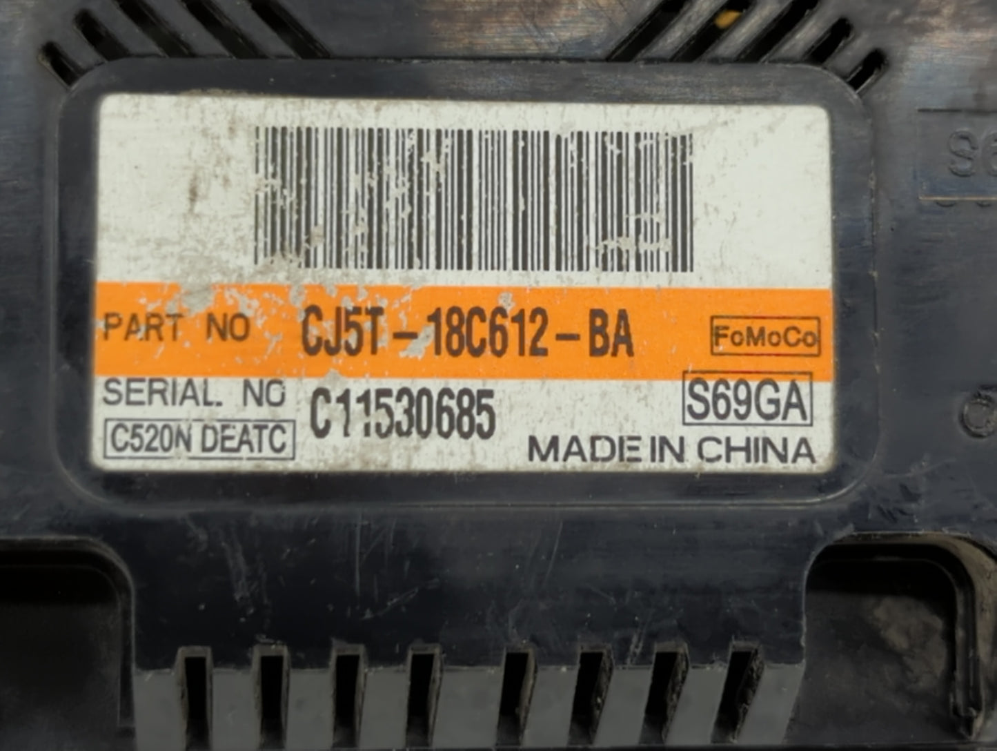2013-2015 Ford Escape Climate Control Module Temperature AC/Heater Replacement P/N:CJ5T-18C612-BA Fits Fits 2013 2014 2015 O