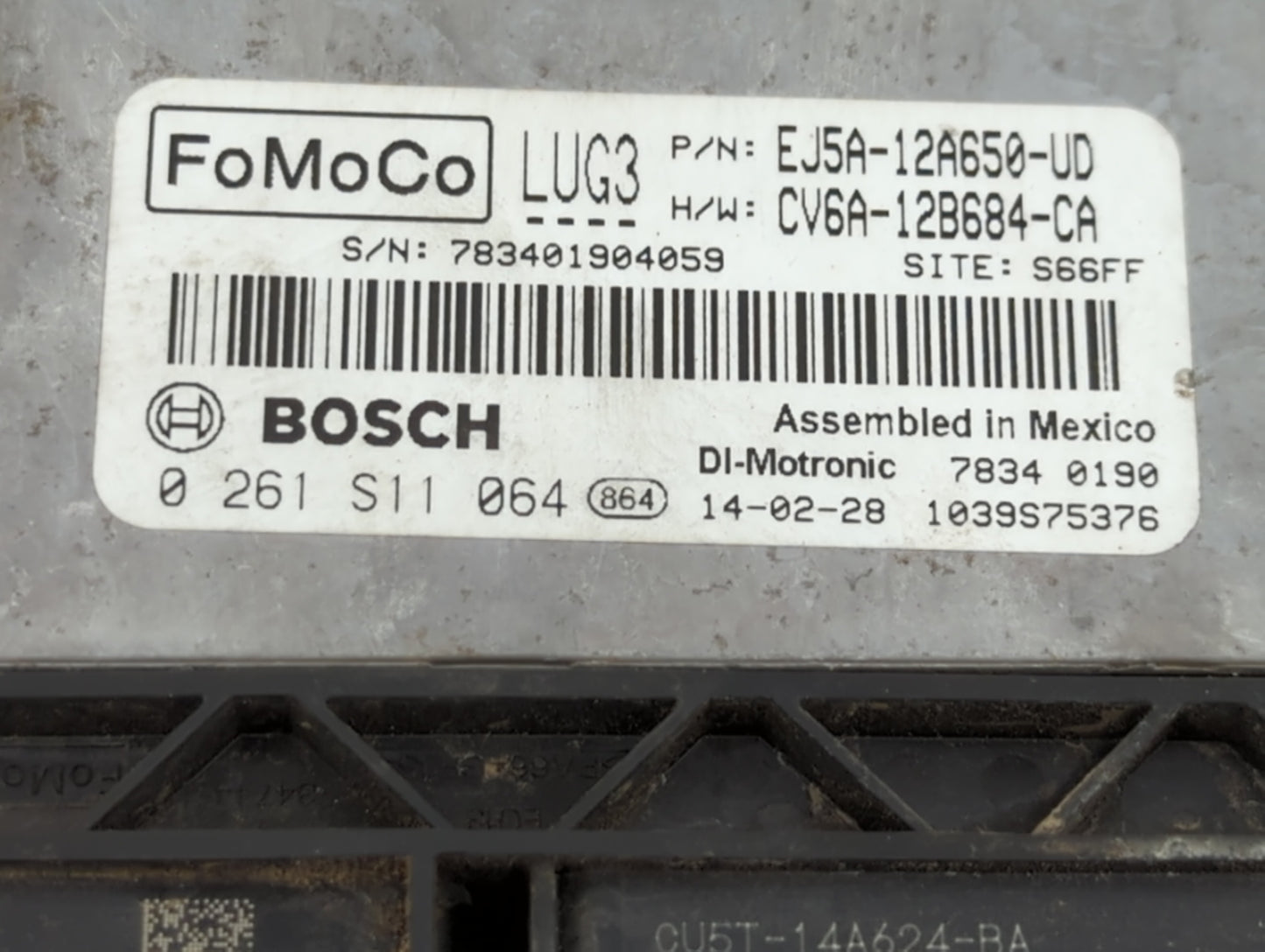 2013-2015 Ford Escape PCM Engine Control Computer ECU ECM PCU OEM P/N:DJ5A-12A650-ABB FJ5A-12A650-DC Fits Fits 2013 2014 201