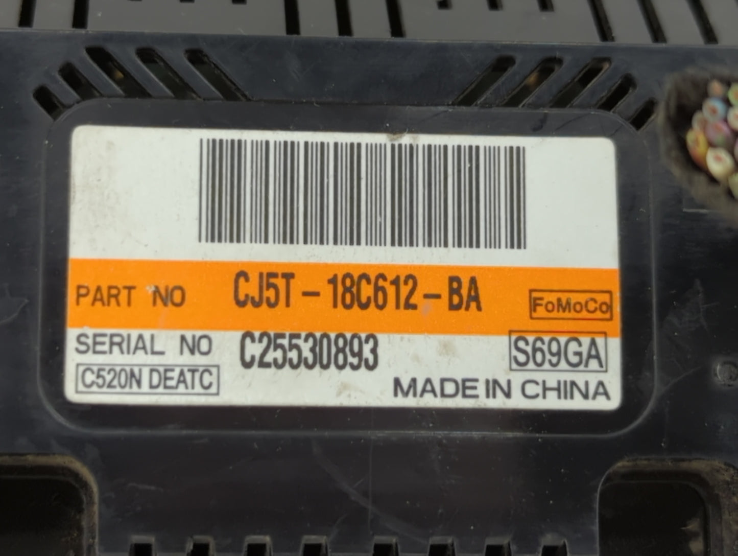 2013-2015 Ford Escape Climate Control Module Temperature AC/Heater Replacement P/N:CJ5T-18C612-BC CJ5T-18C612-BA Fits OEM Us