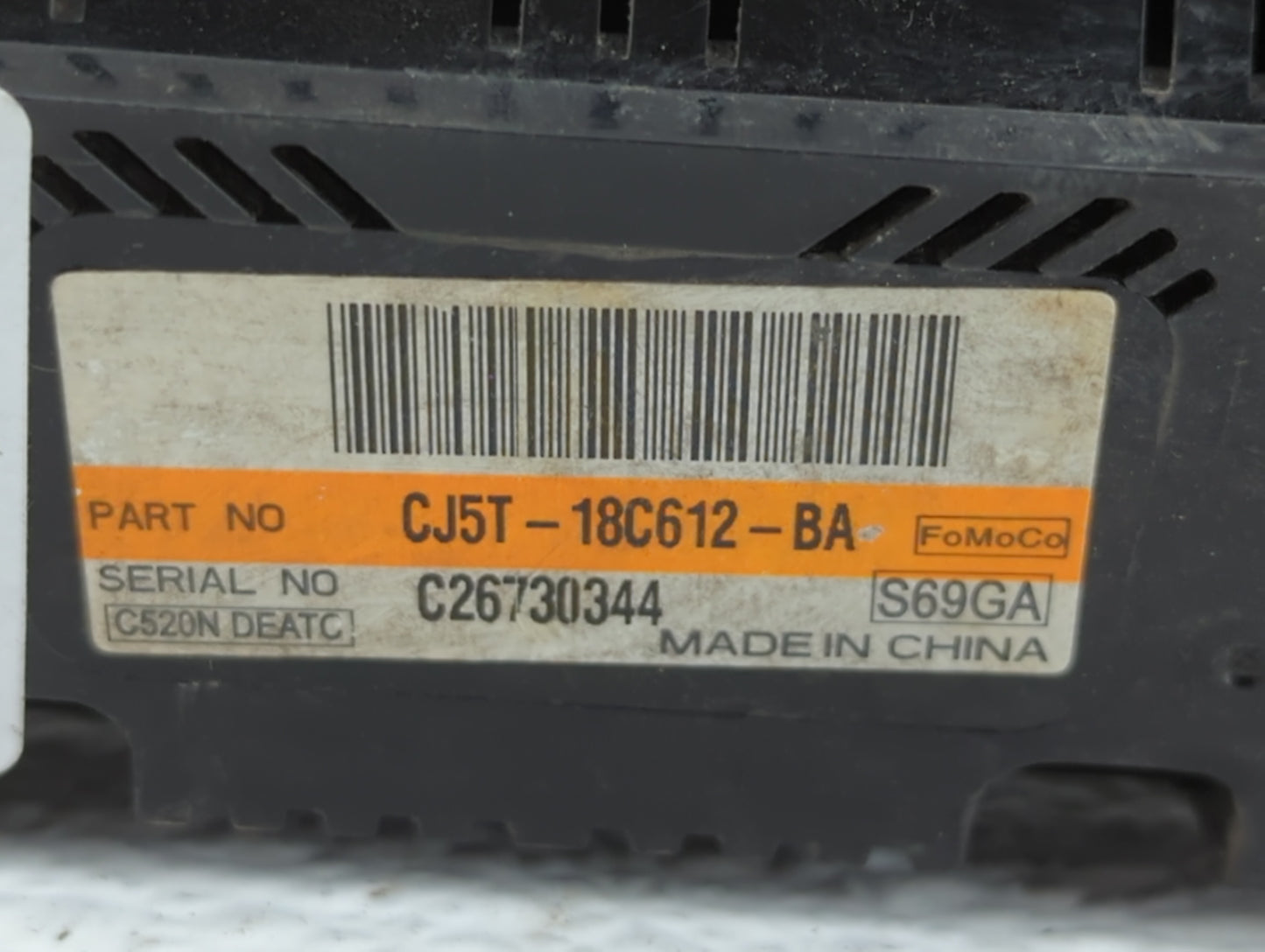 2013-2015 Ford Escape Climate Control Module Temperature AC/Heater Replacement P/N:CJ5T-18C612-AE CJ5T-18C612-BC Fits OEM Us