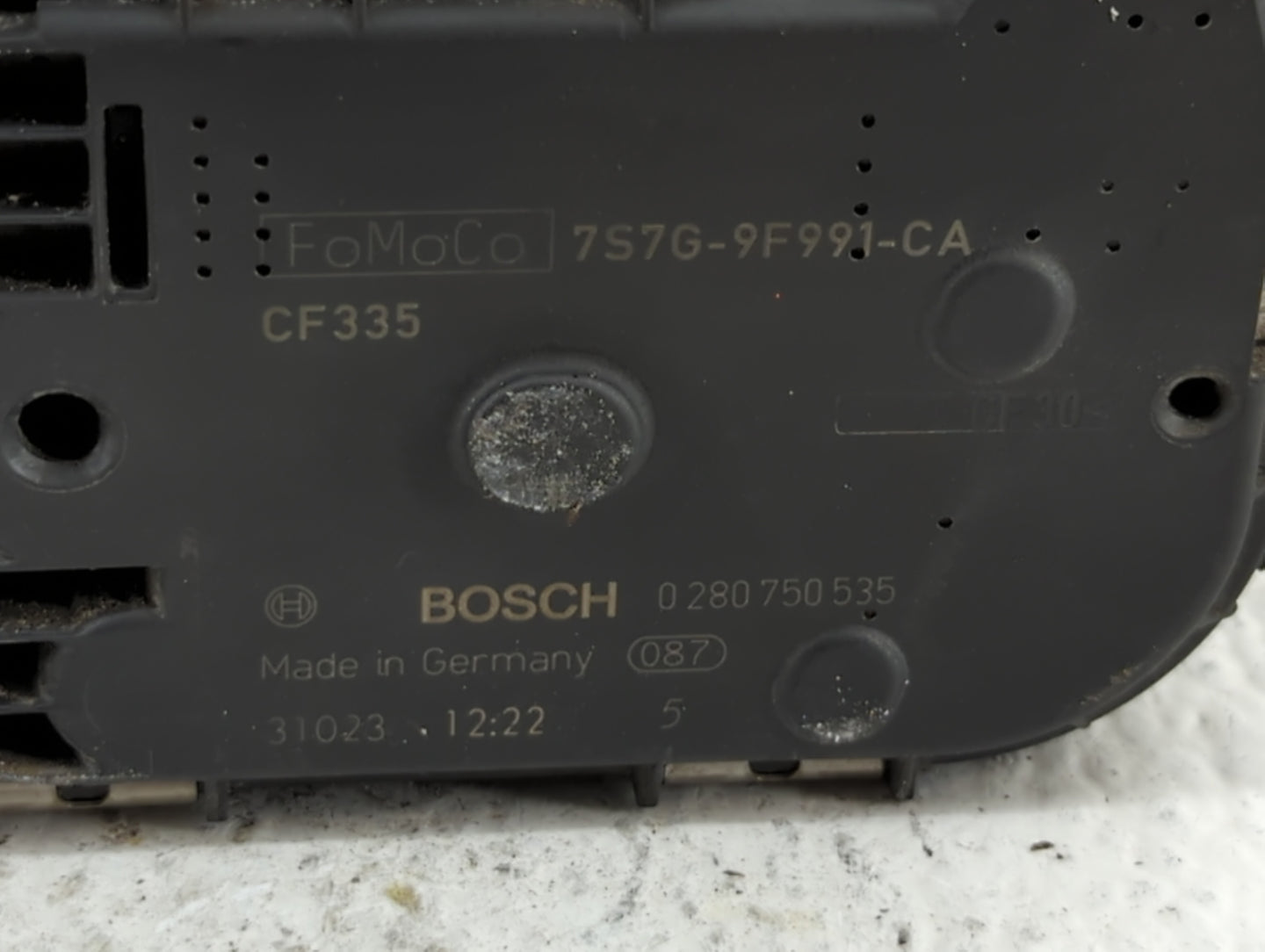2013-2016 Ford Escape Throttle Body P/N:0 280 750 535 7S7G-9F991-CA Fits Fits 2013 2014 2015 2016 2017 2018 2019 OEM Used Au