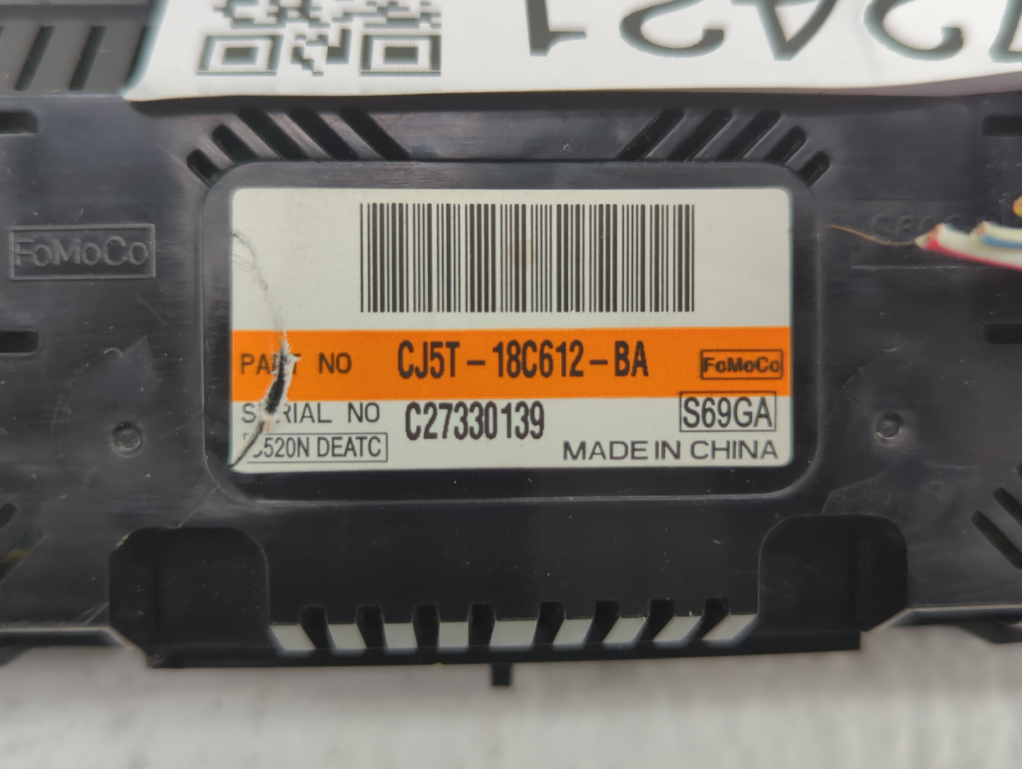 2013-2015 Ford Escape Climate Control Module Temperature AC/Heater Replacement P/N:CJ5T-18C612-AE CJ5T-18C612-BC Fits OEM Us