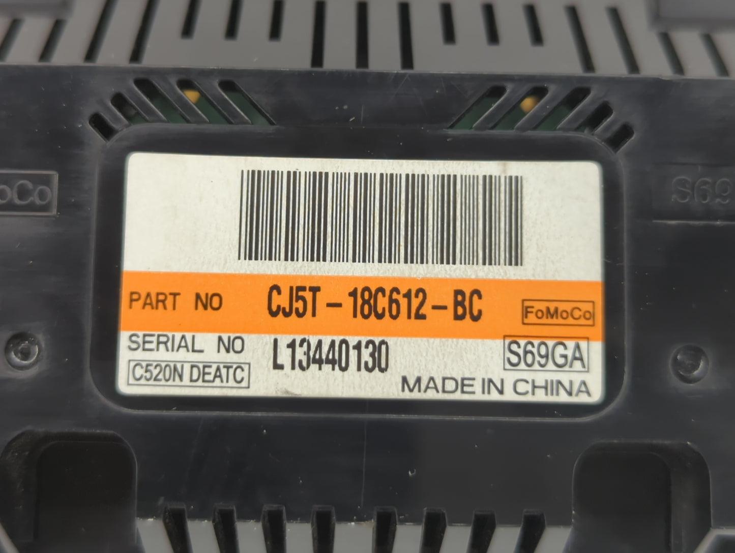2013-2015 Ford Escape Climate Control Module Temperature AC/Heater Replacement P/N:CJ5T-18C612-AE CJ5T-18C612-BC Fits OEM Us