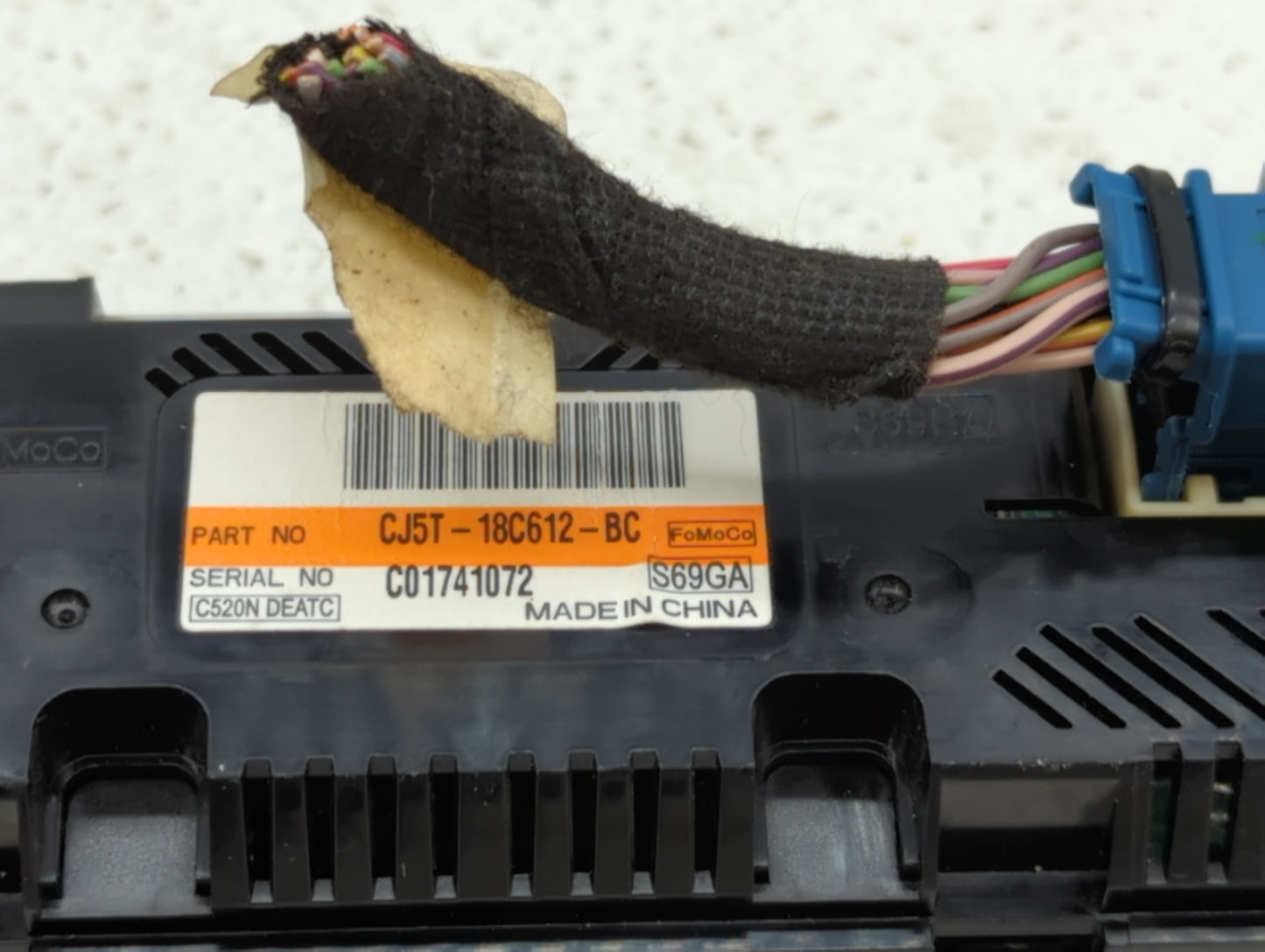 2013-2015 Ford Escape Climate Control Module Temperature AC/Heater Replacement P/N:CJ5T-18C612-AE CJ5T-18C612-BC Fits OEM Us