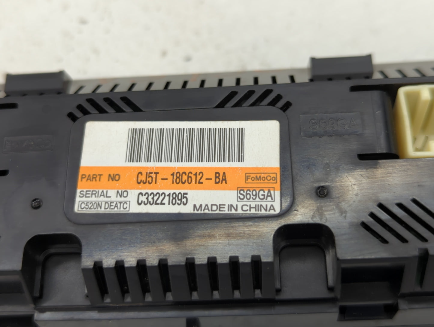 2013-2015 Ford Escape Climate Control Module Temperature AC/Heater Replacement P/N:CJ5T-18C612-AE CJ5T-18C612-BC Fits OEM Us