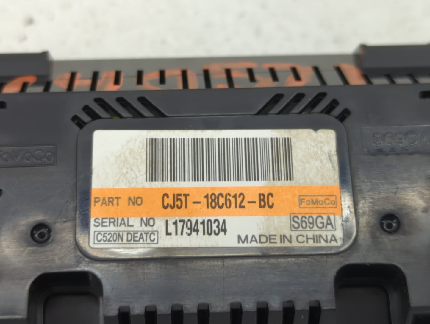 2013-2015 Ford Escape Climate Control Module Temperature AC/Heater Replacement P/N:CJ5T-18C612-AE CJ5T-18C612-BC Fits OEM Us