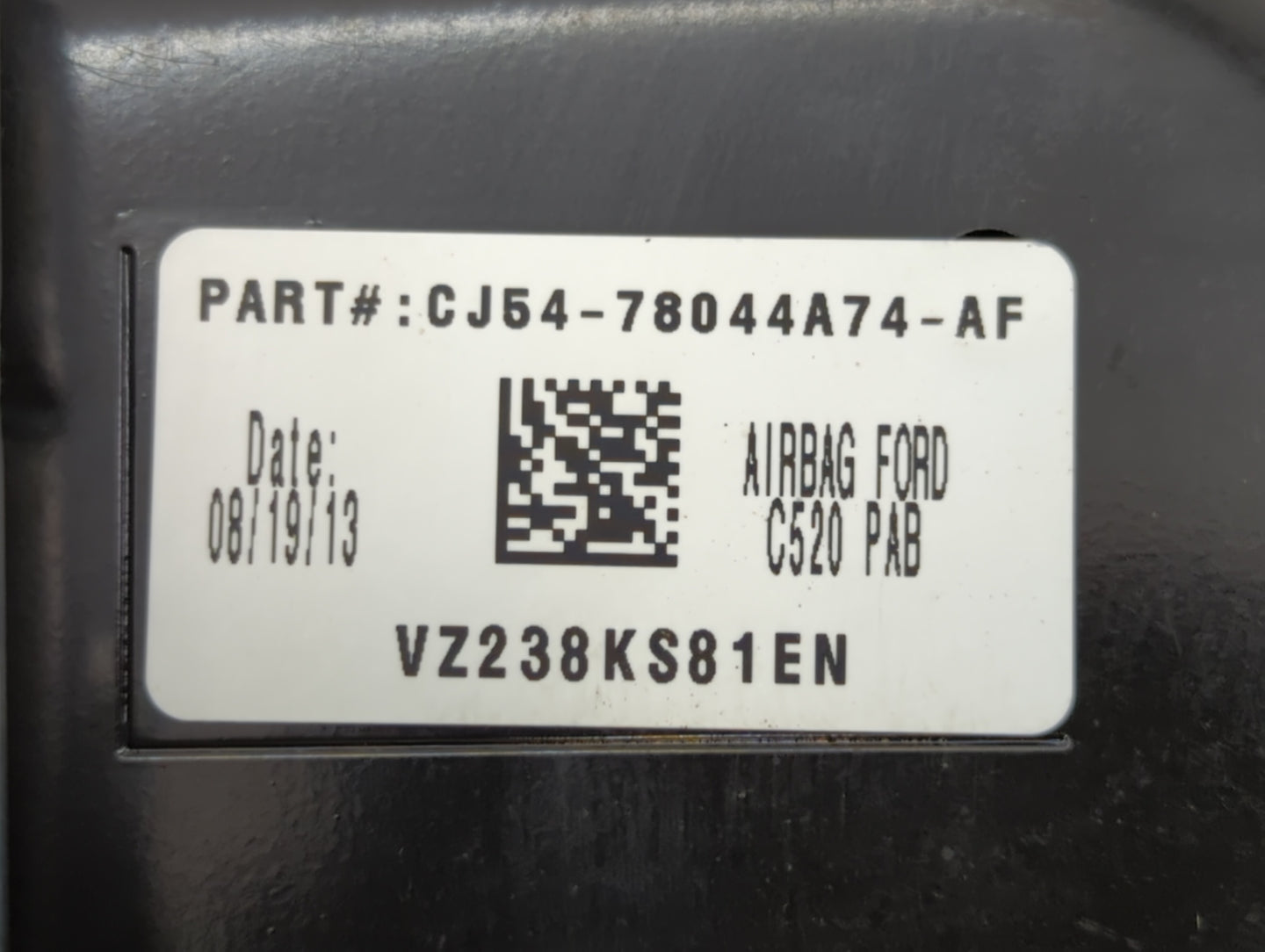 2013-2014 Ford Escape Air Bag Passenger Right Dashboard Oem - Oemusedautoparts1.com