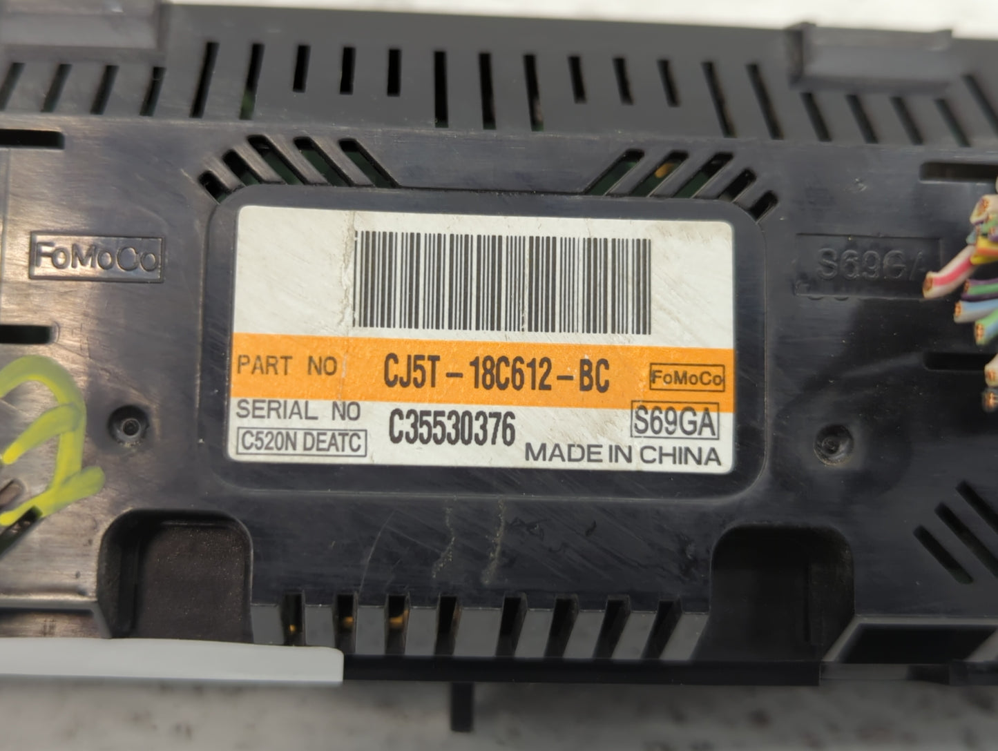 2013-2015 Ford Escape Climate Control Module Temperature AC/Heater Replacement P/N:CJ5T-18C612-BC Fits Fits 2013 2014 2015 O