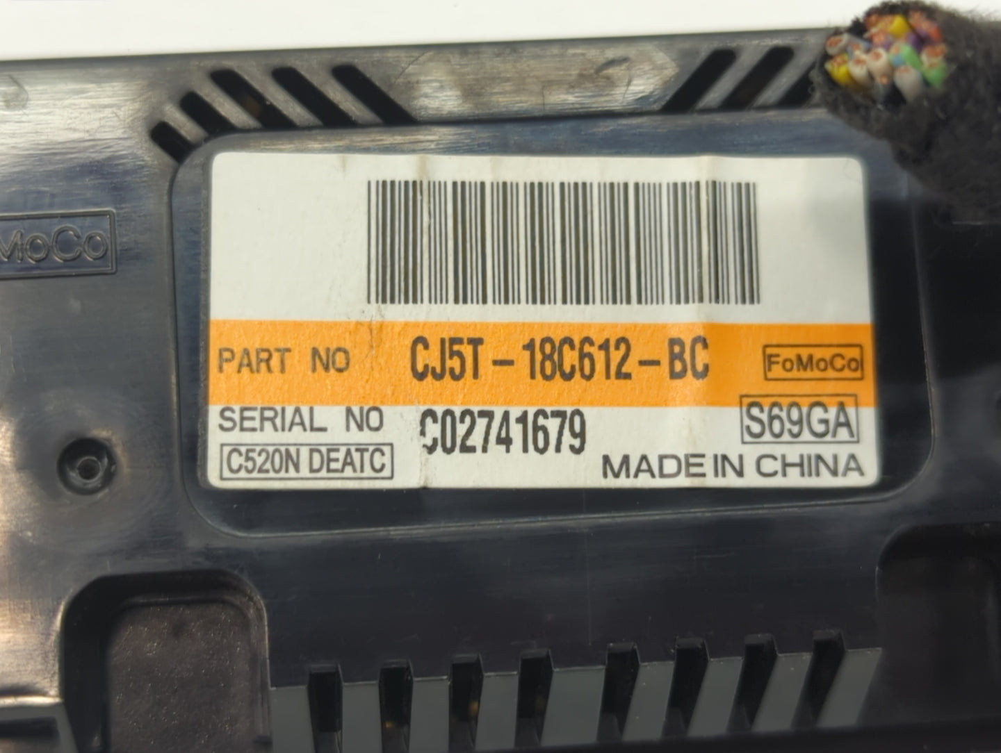2013-2015 Ford Escape Climate Control Module Temperature AC/Heater Replacement P/N:CJ5T-18C612-BA CJ5T-18C612-BC Fits OEM Us