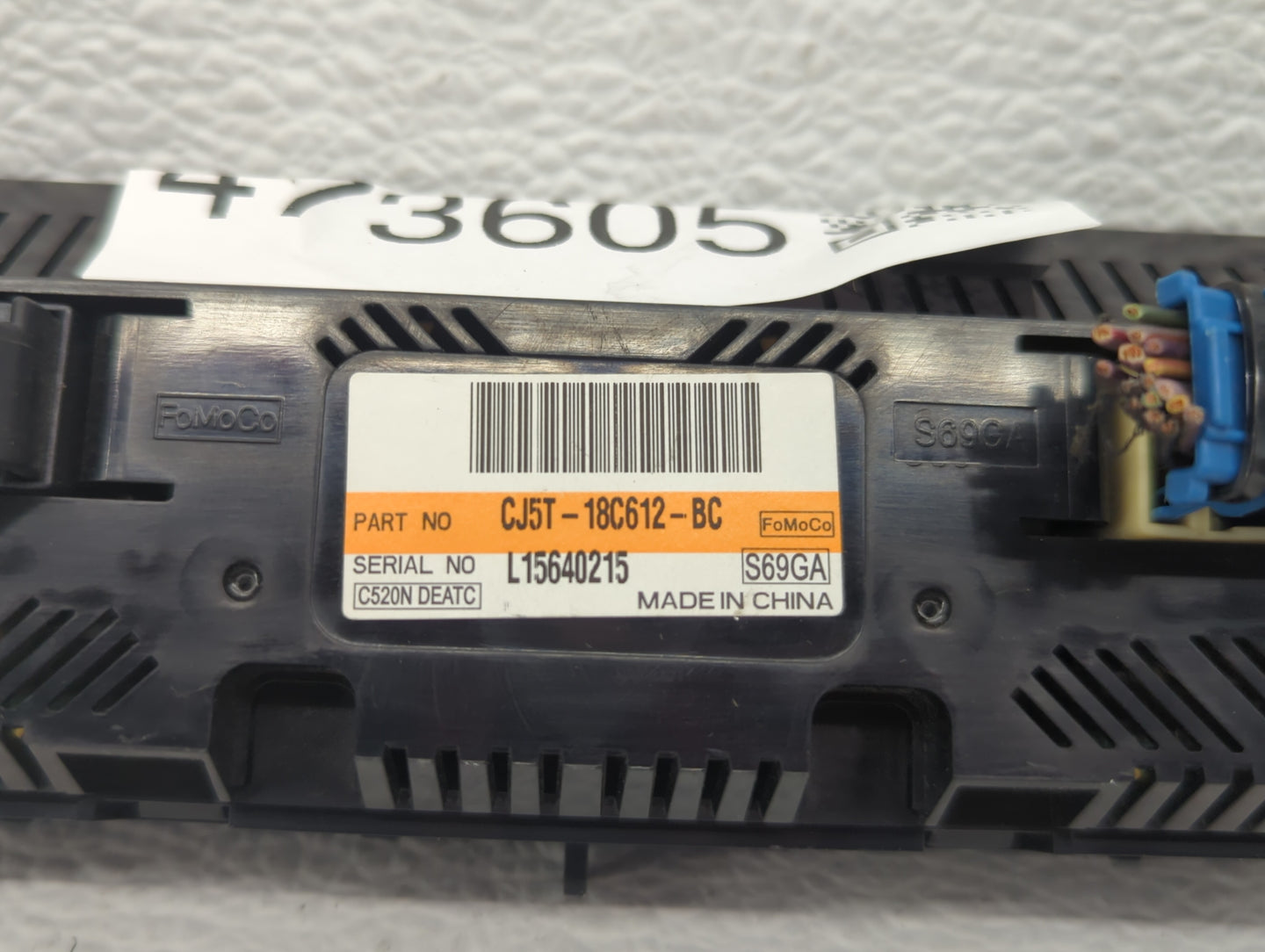 2013-2015 Ford Escape Climate Control Module Temperature AC/Heater Replacement P/N:CJ5T-18C612-BA CJ5T-18C612-BC Fits OEM Us