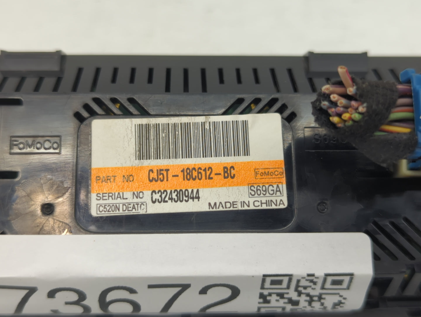 2013-2015 Ford Escape Climate Control Module Temperature AC/Heater Replacement P/N:CJ5T-18C612-BA CJ5T-18C612-BC Fits OEM Us
