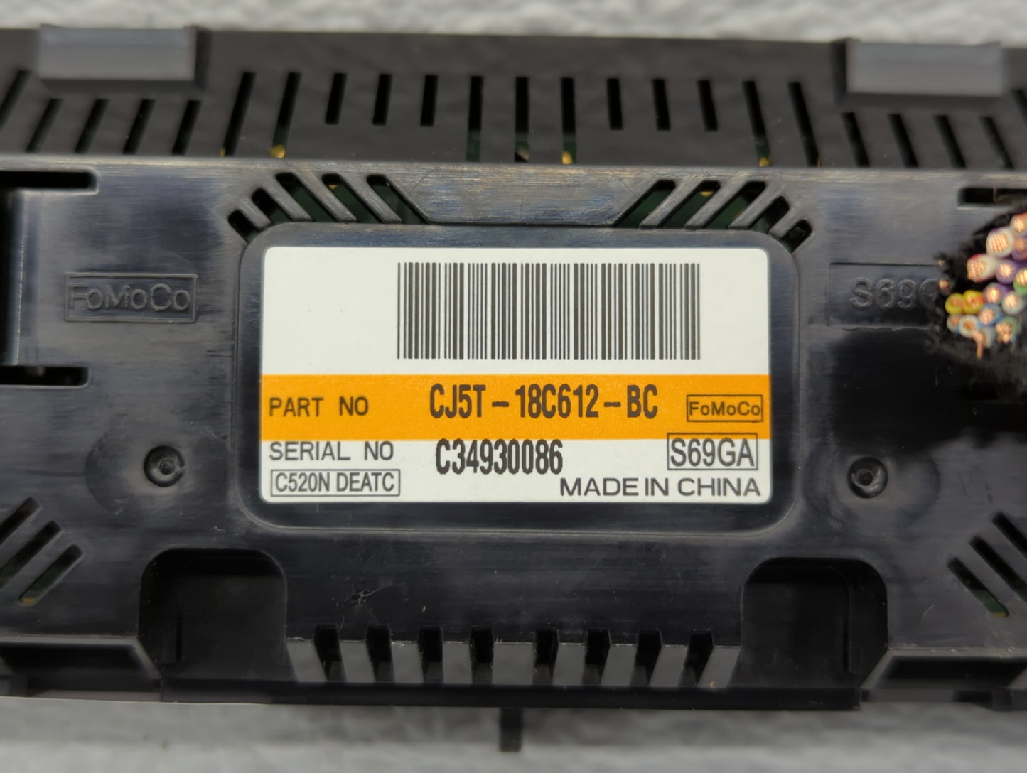 2013-2015 Ford Escape Climate Control Module Temperature AC/Heater Replacement P/N:CJ5T-18C612-BA CJ5T-18C612-BC Fits OEM Us