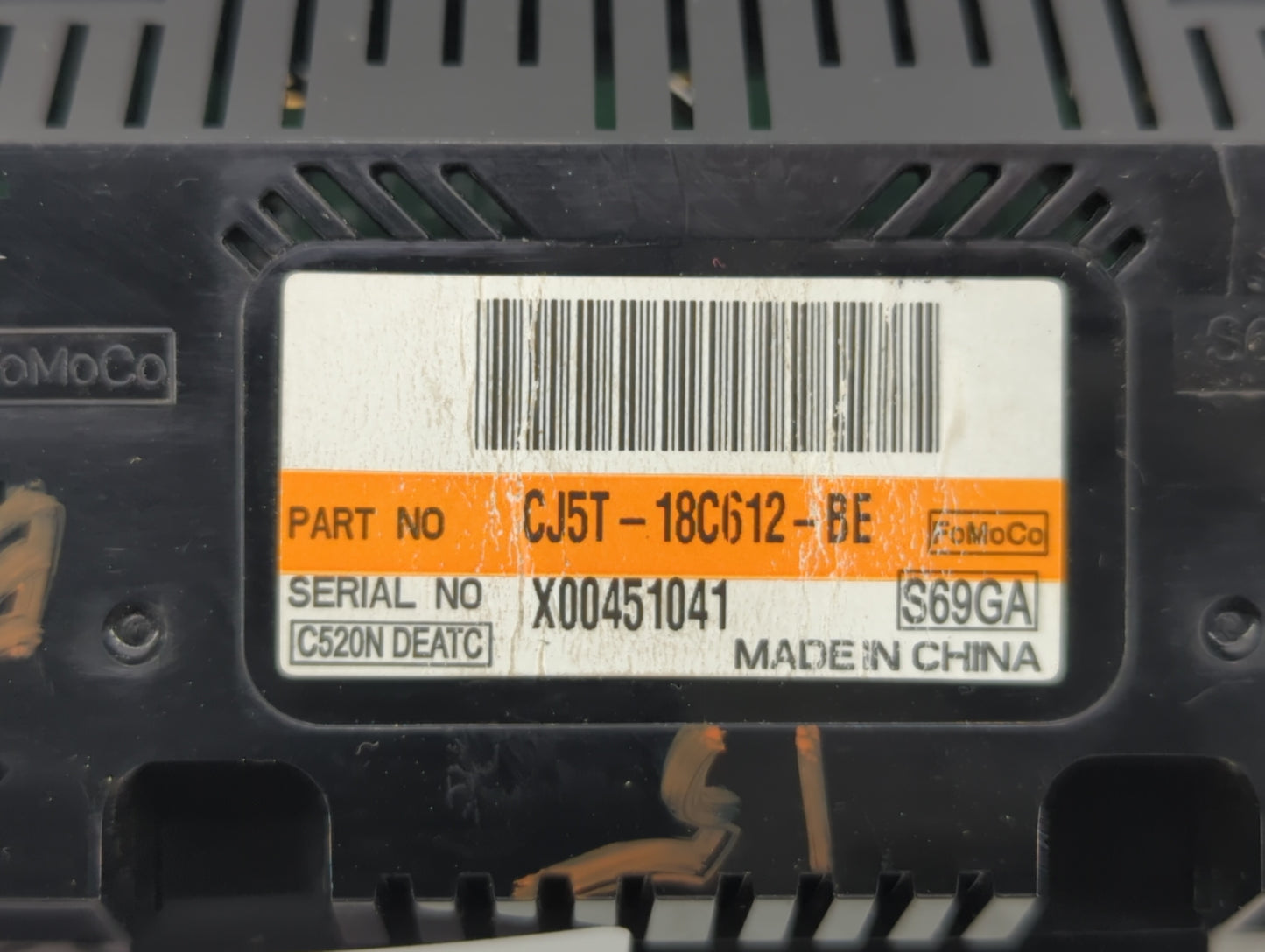 2013-2015 Ford Escape Climate Control Module Temperature AC/Heater Replacement P/N:CJ5T-18C612-BE Fits Fits 2013 2014 2015 O