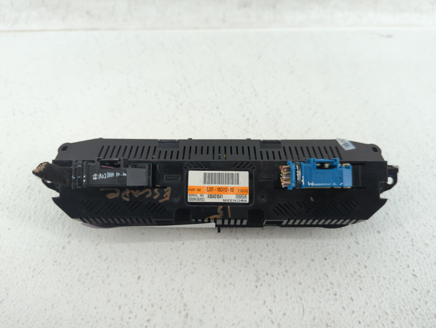 2013-2015 Ford Escape Climate Control Module Temperature AC/Heater Replacement P/N:CJ5T-18C612-BE Fits Fits 2013 2014 2015 O
