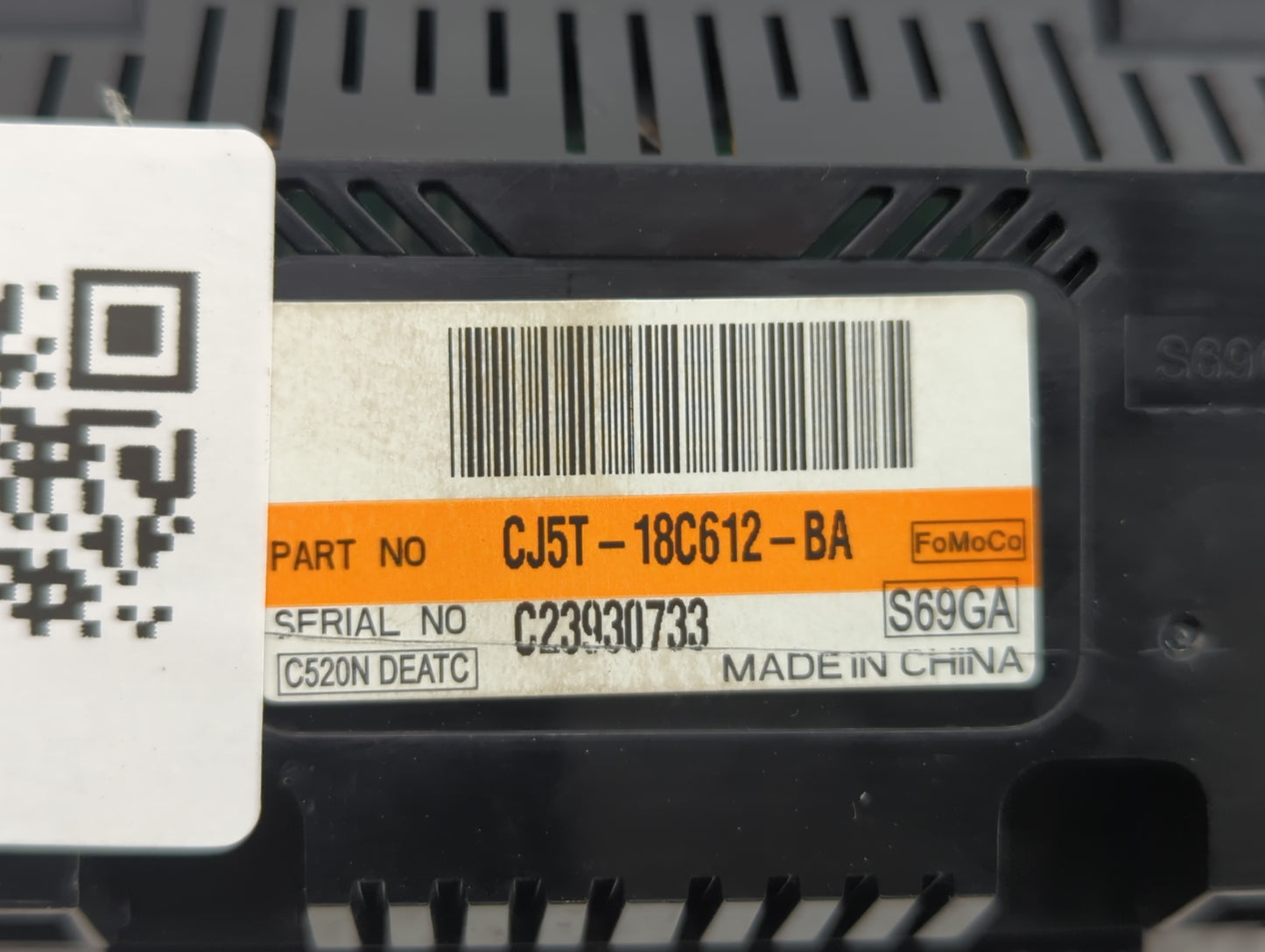 2013-2015 Ford Escape Climate Control Module Temperature AC/Heater Replacement P/N:CJ5T-18C612-BA Fits Fits 2013 2014 2015 O