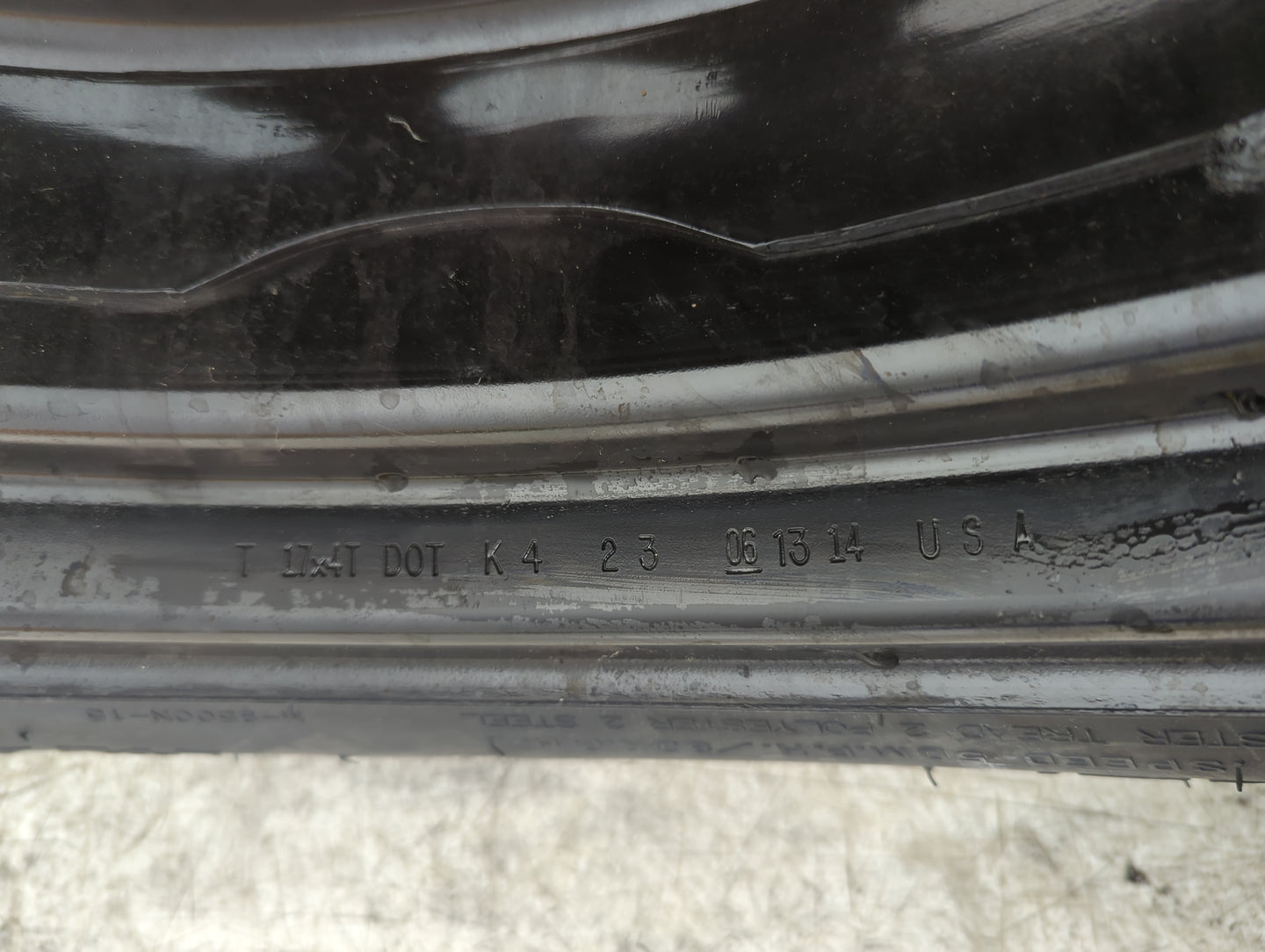 2014 Ford Escape Spare Donut Tire Wheel Rim Oem 5037217 - Oemusedautoparts1.com