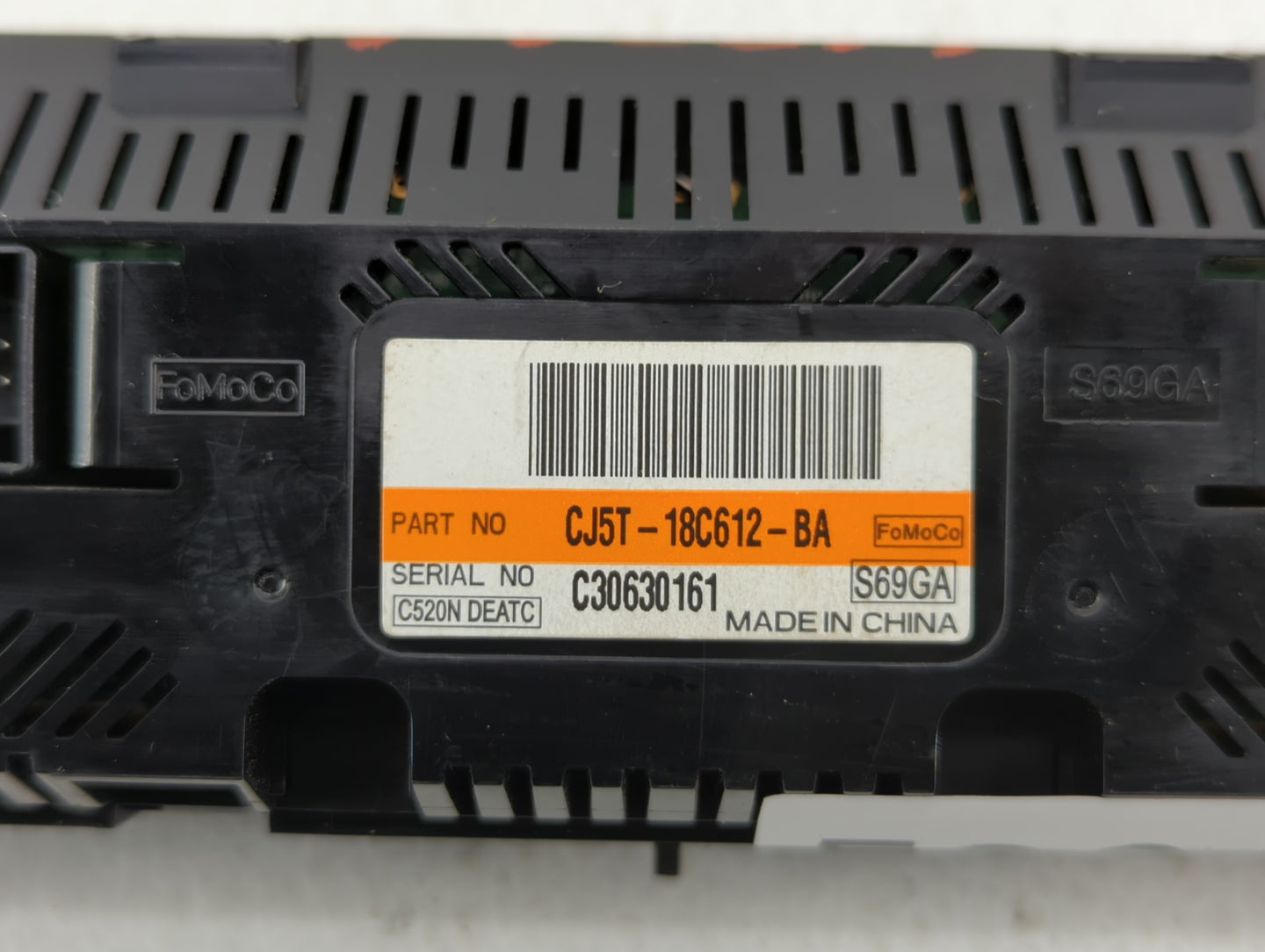 2013-2015 Ford Escape Climate Control Module Temperature AC/Heater Replacement P/N:CJ5T-18C612-BA Fits Fits 2013 2014 2015 O