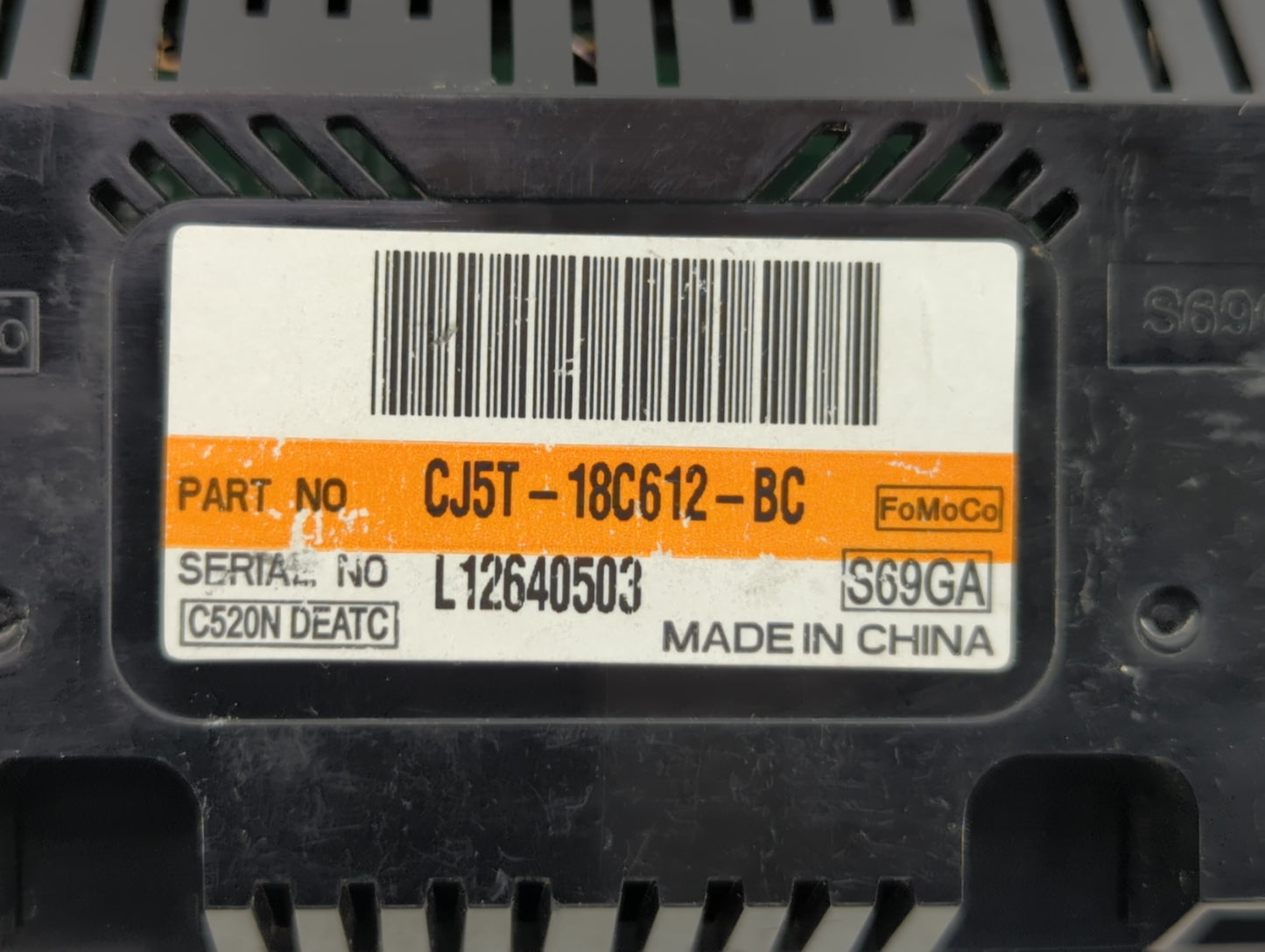 2013-2015 Ford Escape Climate Control Module Temperature AC/Heater Replacement P/N:CJ5T-18C612-BC CJ5T-18C612-BA Fits OEM Us