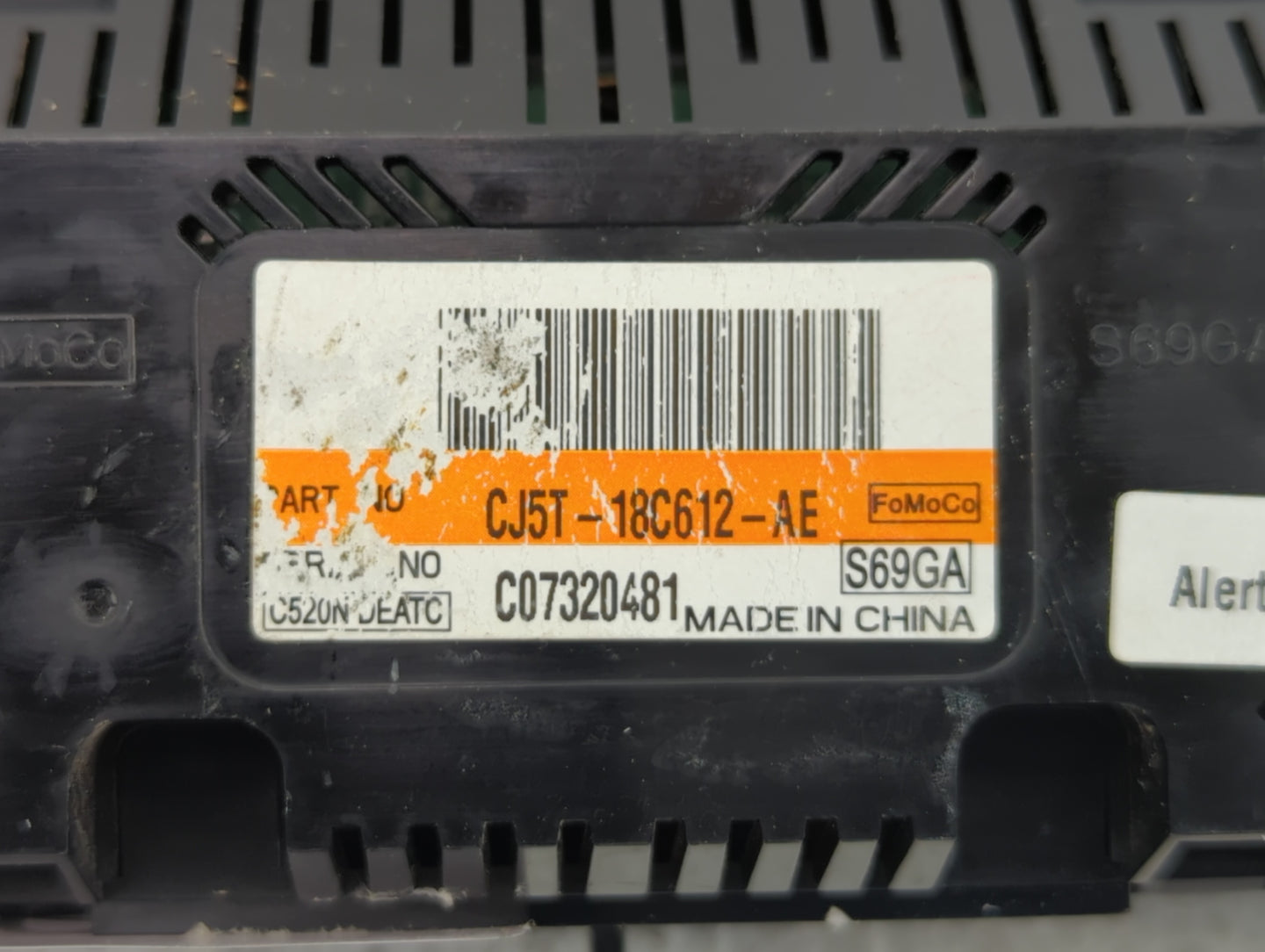 2013-2015 Ford Escape Climate Control Module Temperature AC/Heater Replacement P/N:CJ5T-18C612-AE CJ5T-18C612-BC Fits OEM Us