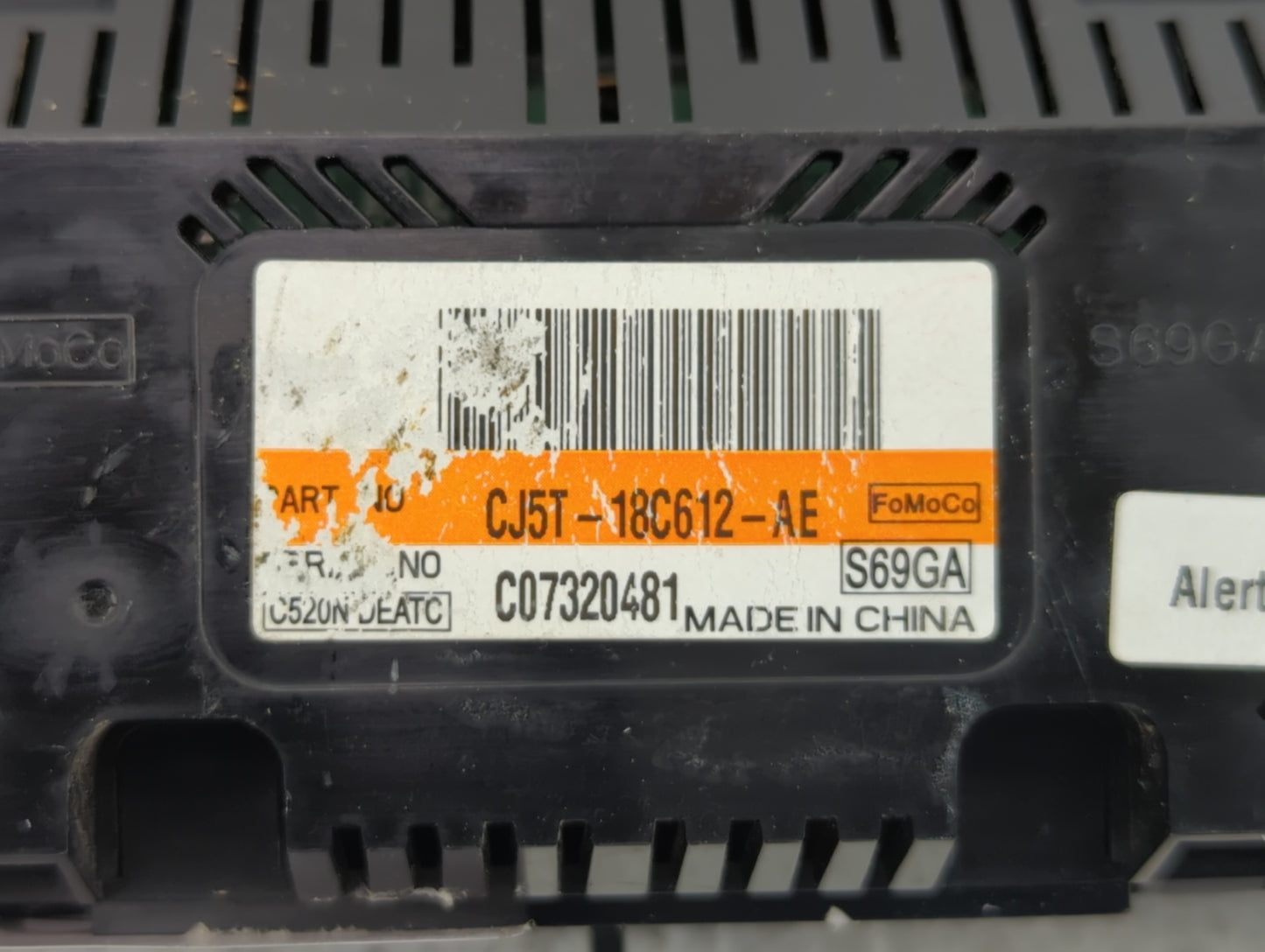 2013-2015 Ford Escape Climate Control Module Temperature AC/Heater Replacement P/N:CJ5T-18C612-AE CJ5T-18C612-BC Fits OEM Us