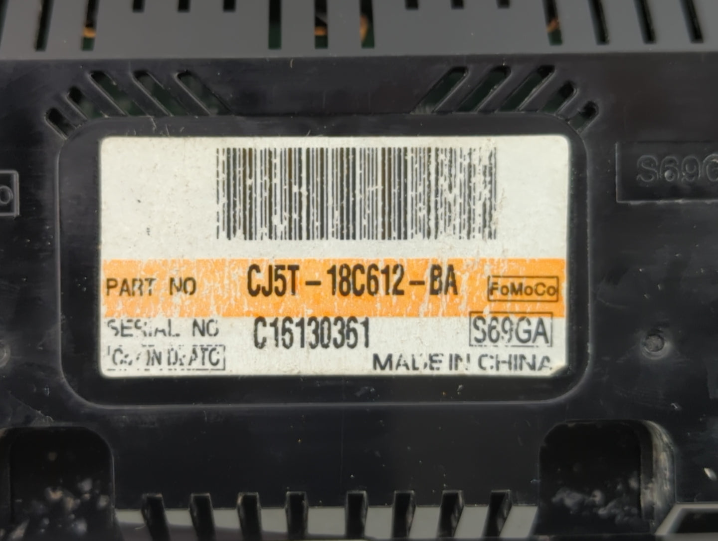 2013-2015 Ford Escape Climate Control Module Temperature AC/Heater Replacement P/N:CJ5T-18C612-BA CJ5T-18C612-BE Fits OEM Us