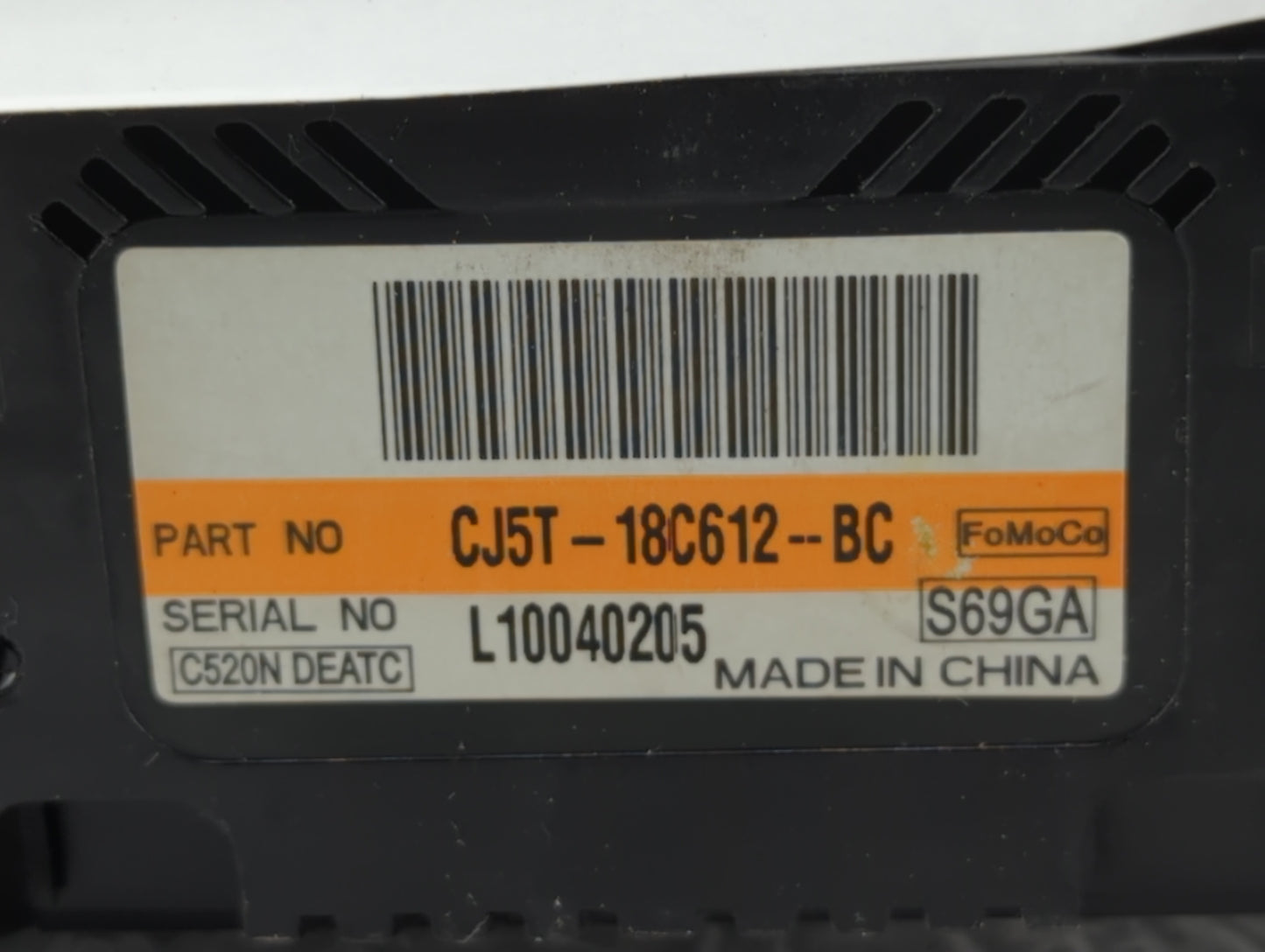2013-2015 Ford Escape Climate Control Module Temperature AC/Heater Replacement P/N:CJ5T-18C612-BC Fits Fits 2013 2014 2015 O