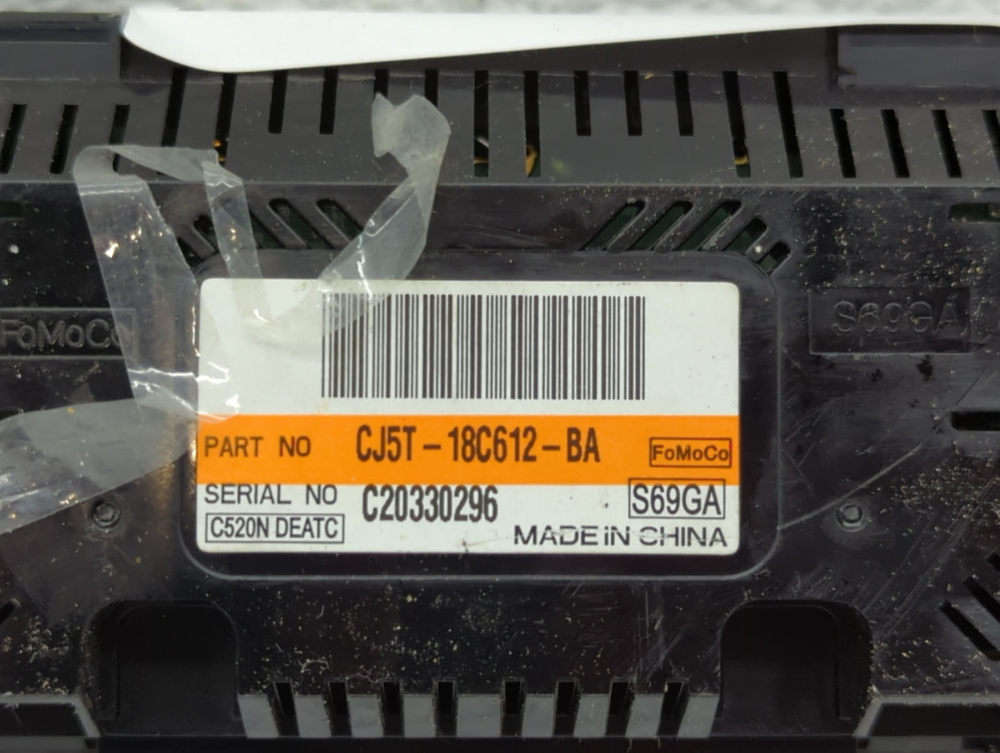 2013-2015 Ford Escape Climate Control Module Temperature AC/Heater Replacement P/N:CJ5T-18C612-BA Fits Fits 2013 2014 2015 O