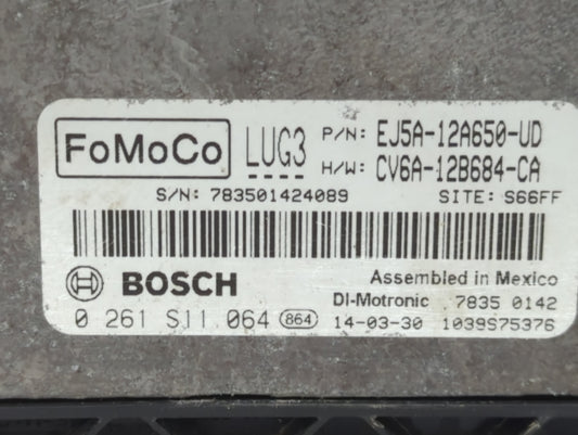 2013-2016 Ford Escape PCM Engine Control Computer ECU ECM PCU OEM P/N:CV6A-12B684-CA EJ5A-12A650-UD Fits Fits 2013 2014 2015