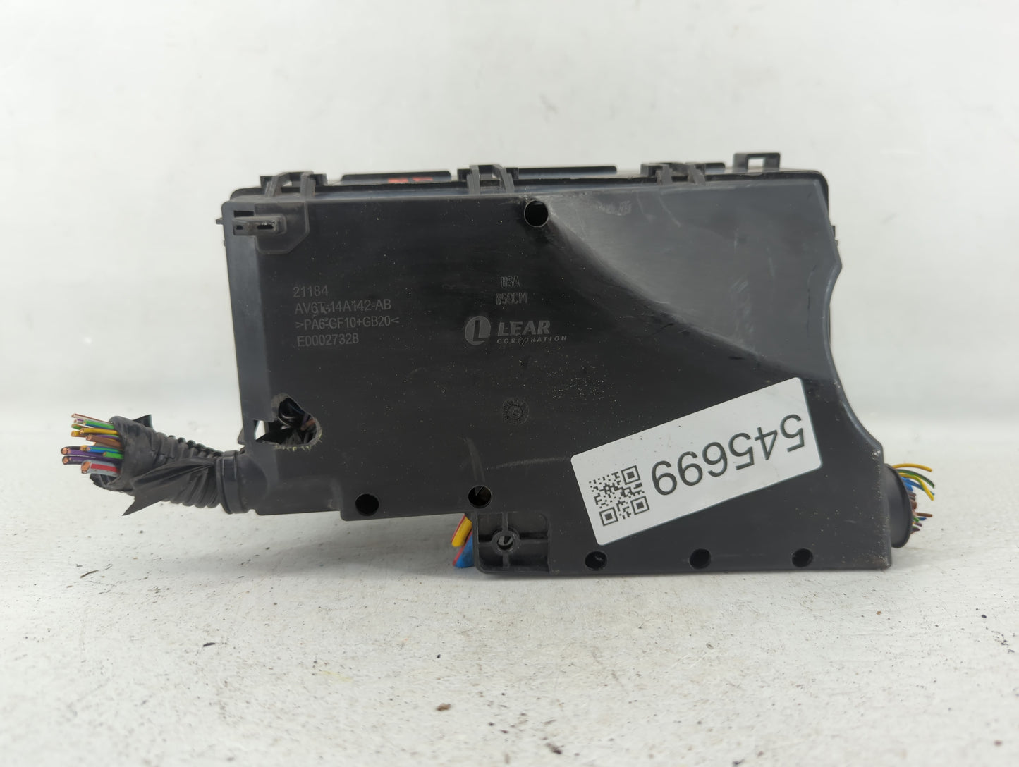 2013-2016 Ford Escape Fusebox Fuse Box Panel Relay Module P/N:AV6T-14A142-AB Fits Fits 2013 2014 2015 2016 OEM Used Auto Par