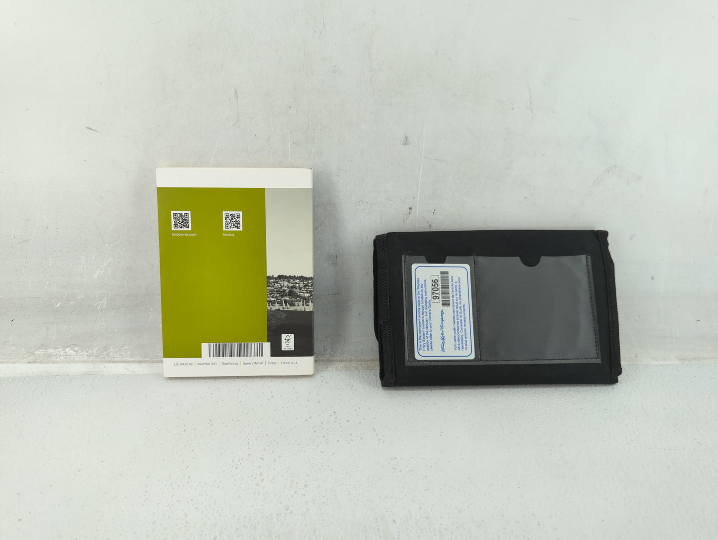 2014 Ford Escape Owners Manual Book Guide P/N:EJ5J 19A321 AB OEM Used Auto Parts - Oemusedautoparts1.com