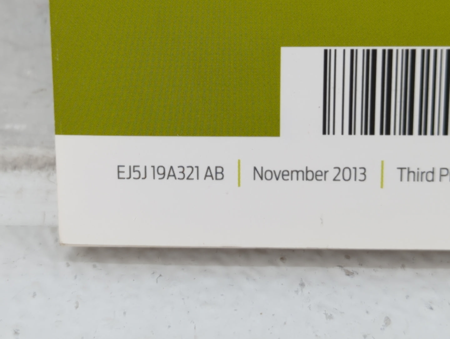 2014 Ford Escape Owners Manual Book Guide P/N:EJ5J 19A321 AB OEM Used Auto Parts - Oemusedautoparts1.com