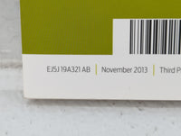 2014 Ford Escape Owners Manual Book Guide P/N:EJ5J 19A321 AB OEM Used Auto Parts - Oemusedautoparts1.com
